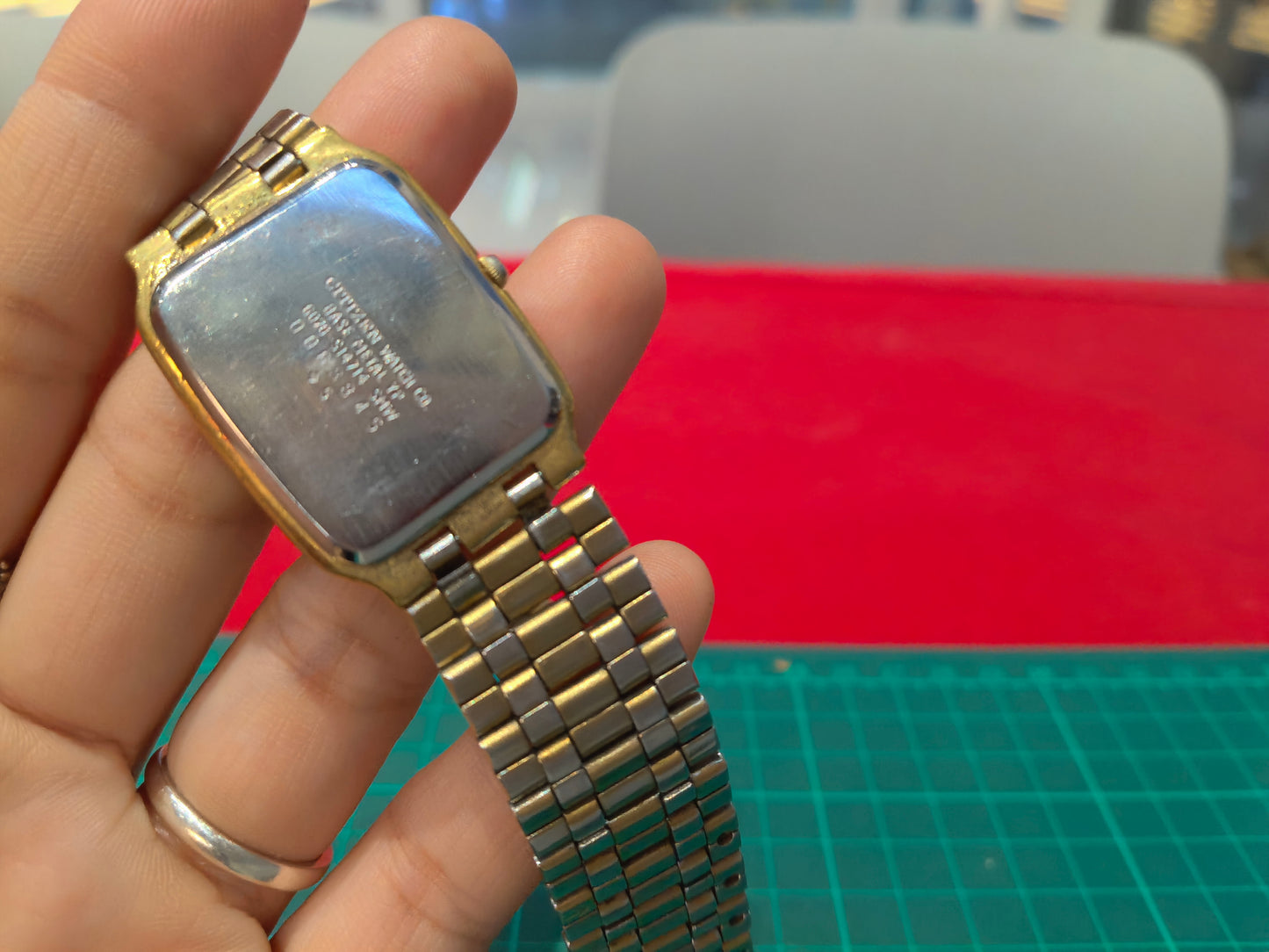 CITIZEN TANK QUARTZ YELLOW GOLD JAPAN