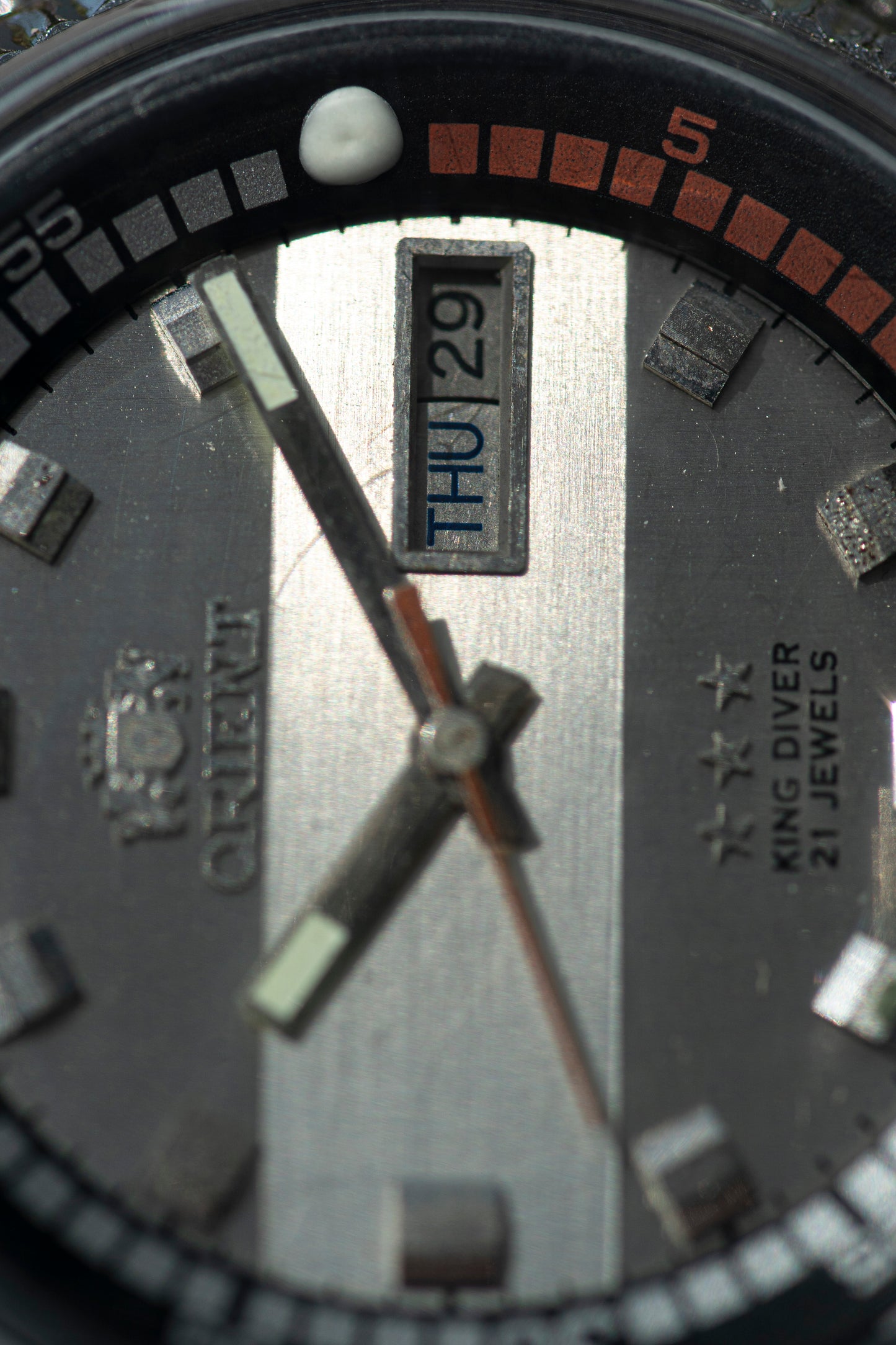 ORIENT STEEL AUTOMATIC JAPAN PRELOVED DIVER WATCH