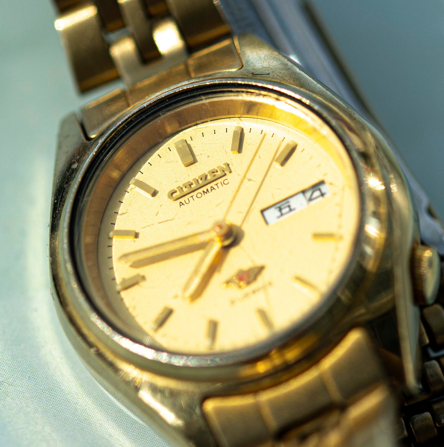 CITIZEN GOLD PLATED JAPAN AUTOMATIC PRELOVED WATCH