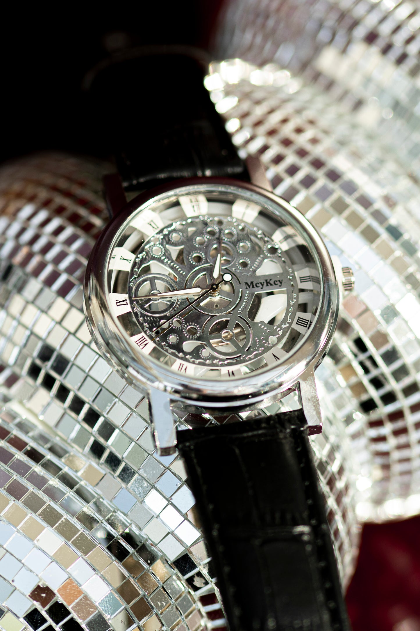 MEY KEY SKELETON STYLE STEEL QUARTZ FASHION WATCH CHINESE