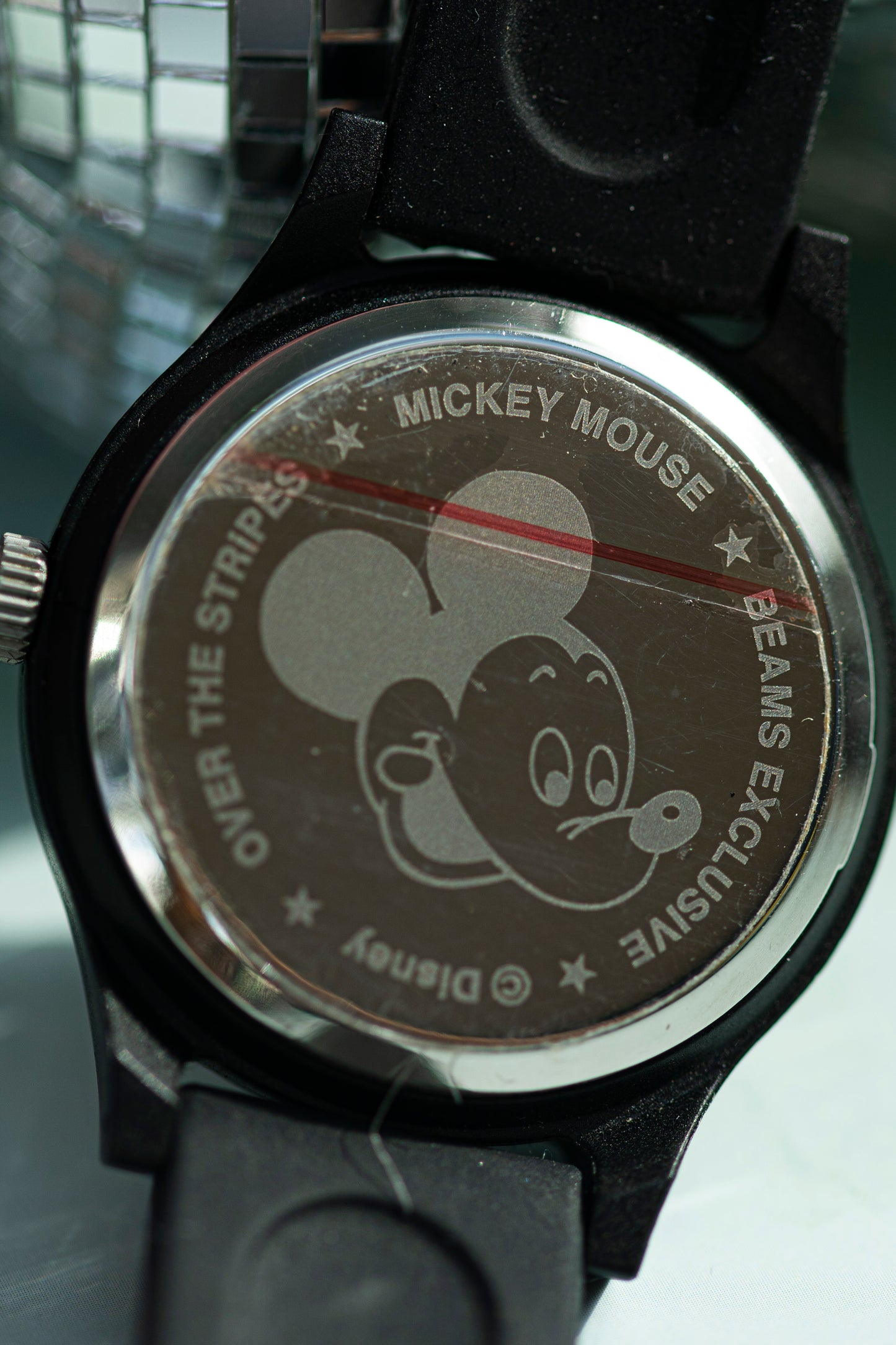 MICKEY MOUSE BLACK QUARTZ JAPAN PRELOVED WATCH