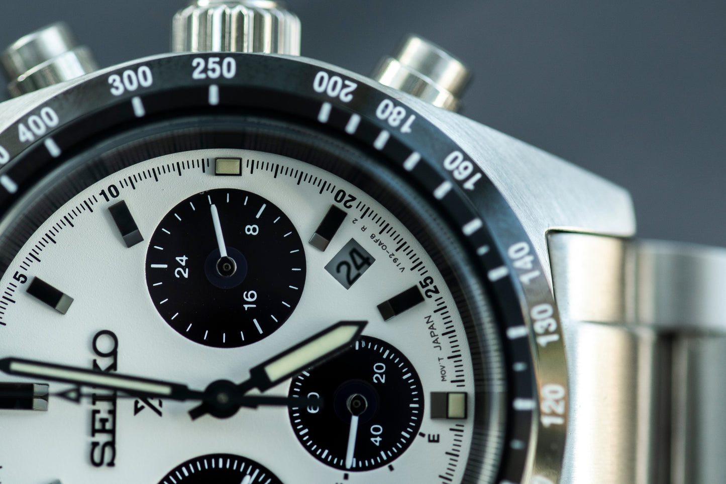 SEIKO PROSPEX SPEEDTIMER CHRONOGRAPH PANDA DIAL SOLAR PRELOVED WATCH