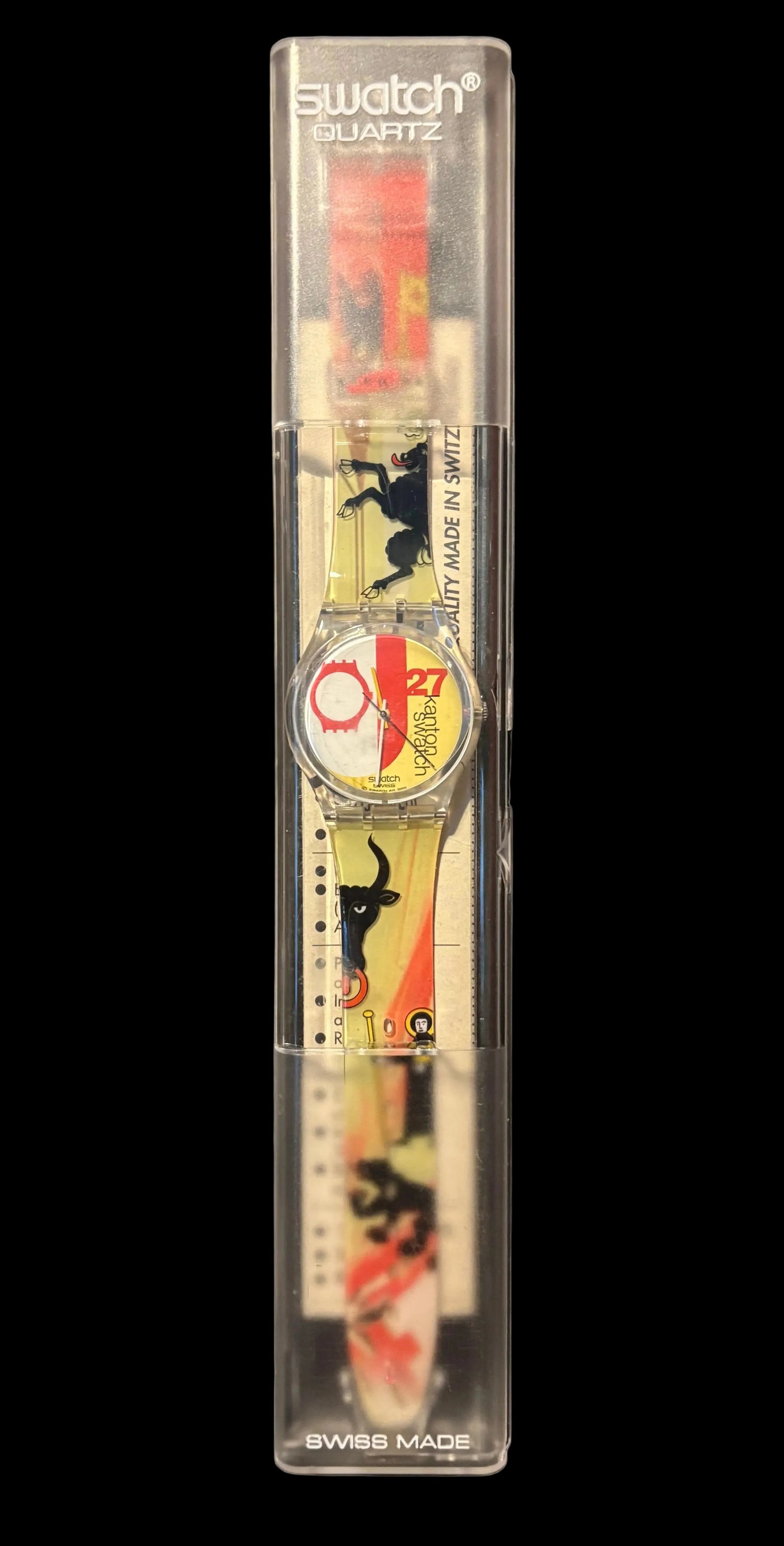 SWATCH CANTONE 27 EME SPECIAL EDITION SWISS QUARTZ PRE-OWNED WATCH