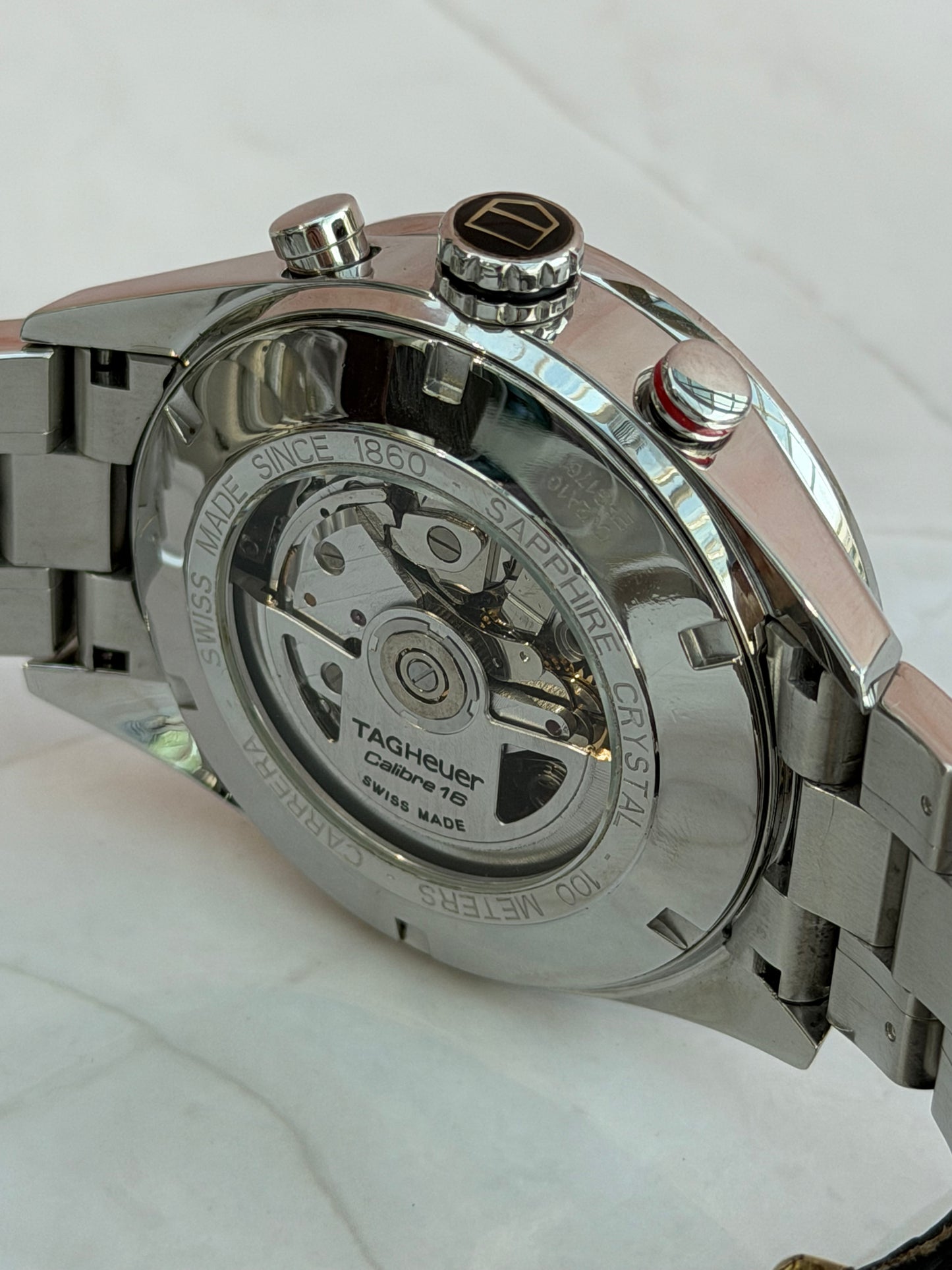 TAG HEUER CARRERA CALIBRE 16 CHRONOGRAPH AUTOMATIC SWISS PRELOVED WATCH