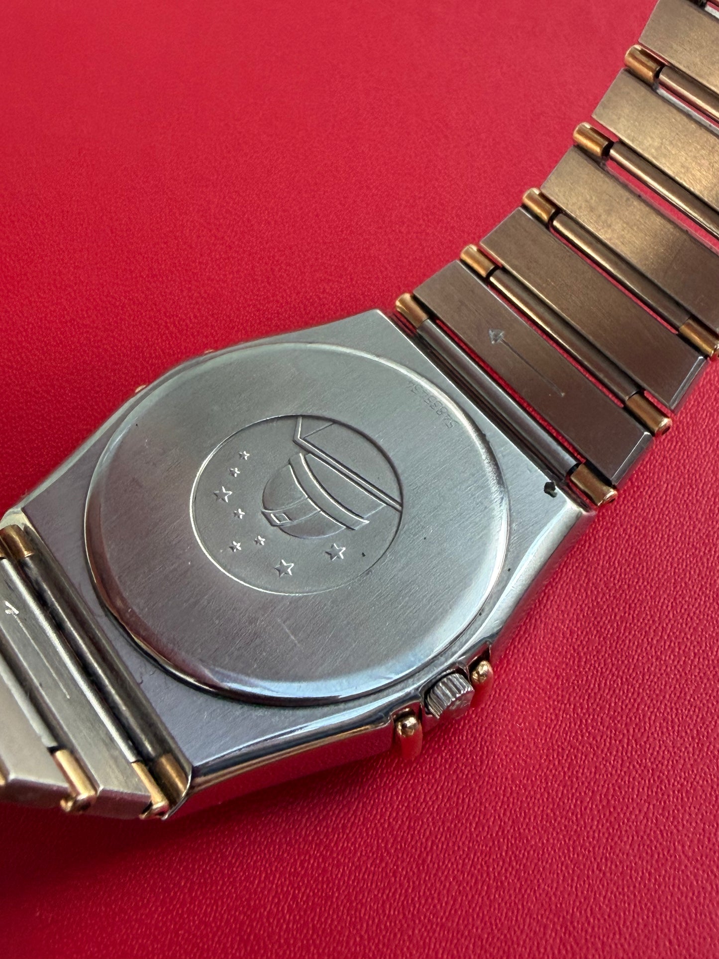 OMEGA CONSTELLATION DAY-DATE QUARTZ SWISS PRELOVED WATCH