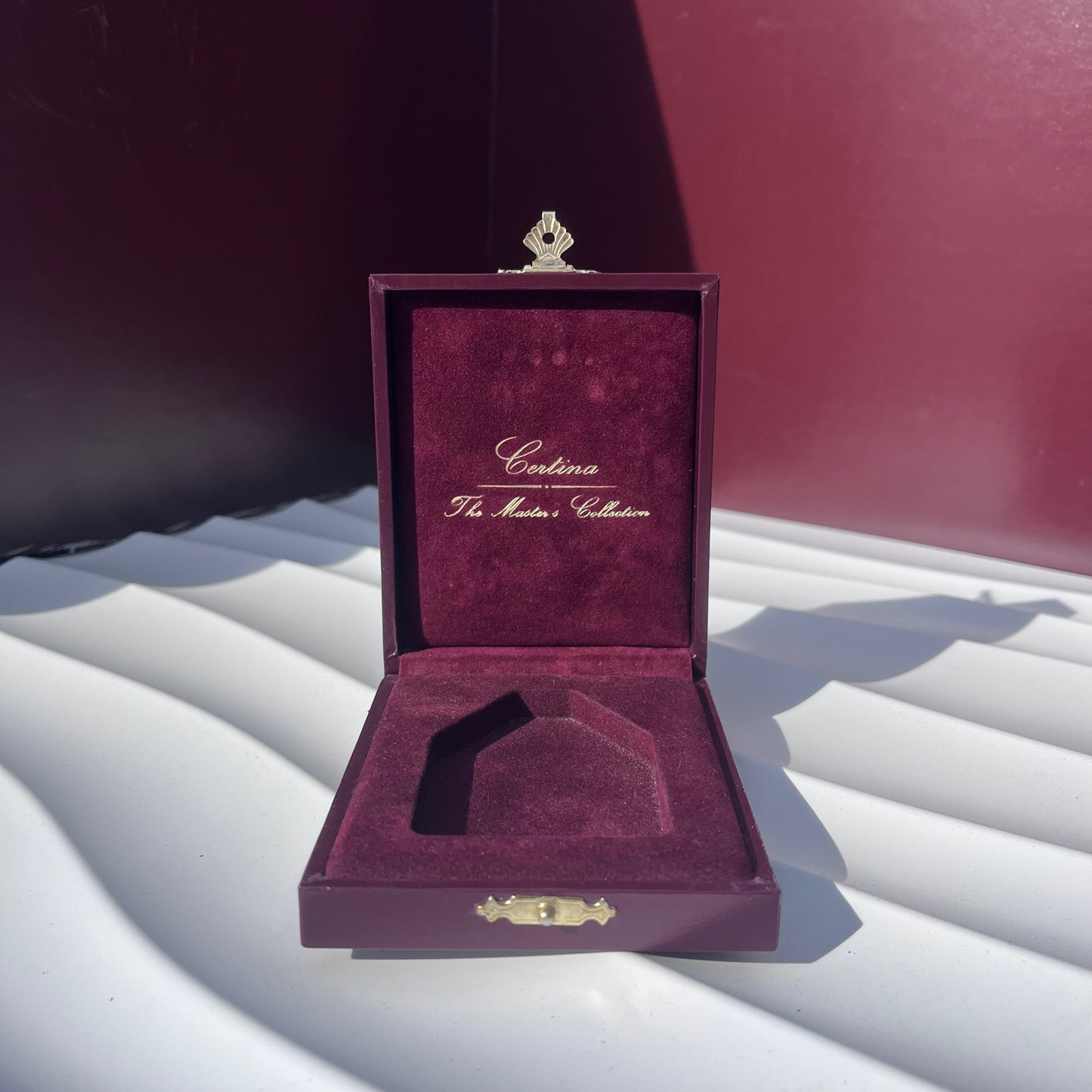CERTINA THE MASTER'S COLLECTION WATCH PRESENTATION BOX BURGUNDY ORIGINAL