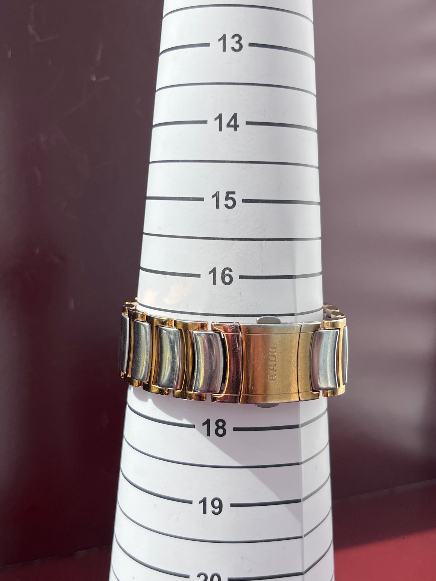 RADO CENTRIX QUARTZ DATE TWO TONE CERAMIC STAINLESS STEEL SWISS PRELOVED WATCH