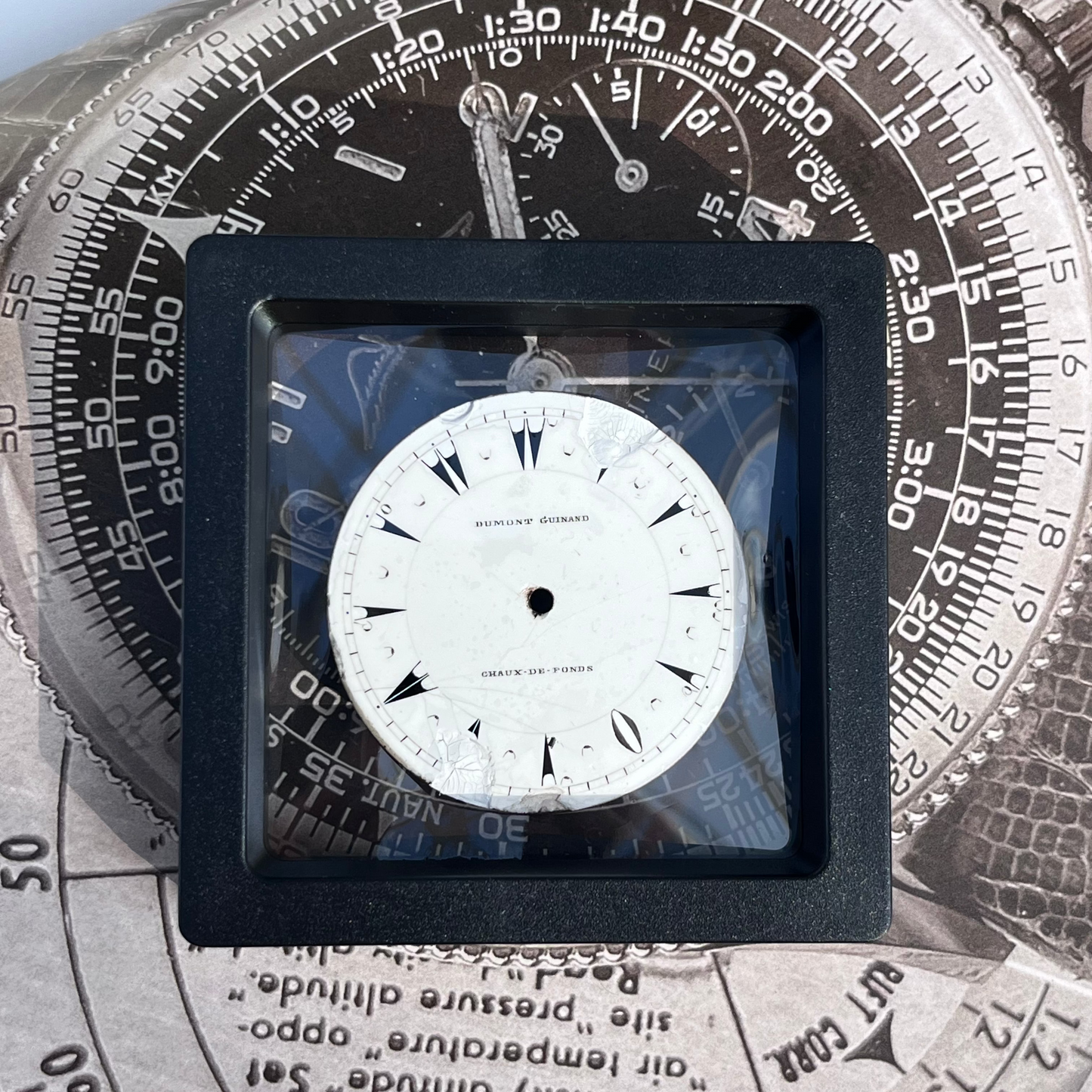 DUMONT GUINAND CHAUX-DE-FONDS ANTIQUE ENAMEL POCKET WATCH DIAL SWISS LATE 19TH CENTURY PRE-LOVED COLLECTOR’S DIAL
