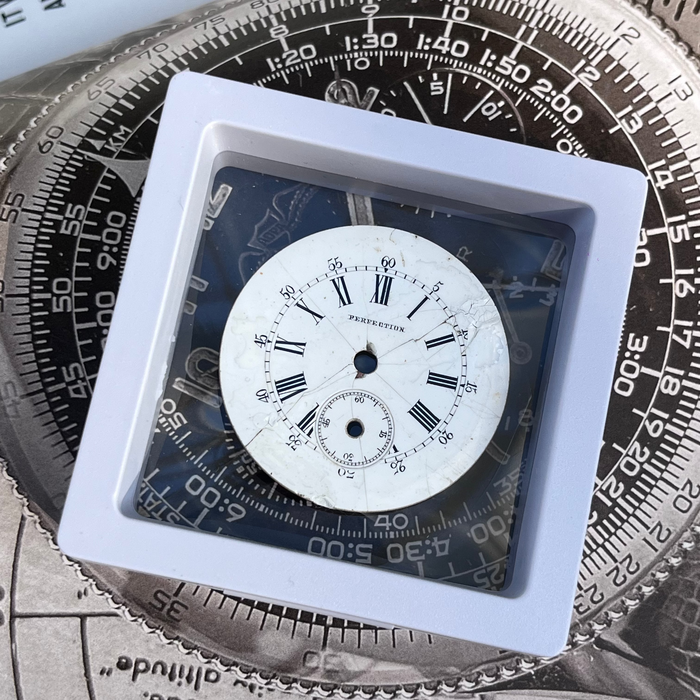 PERFECTION ANTIQUE ENAMEL POCKET WATCH DIAL SWISS LATE 19TH CENTURY PRE-LOVED COLLECTOR’S DIAL