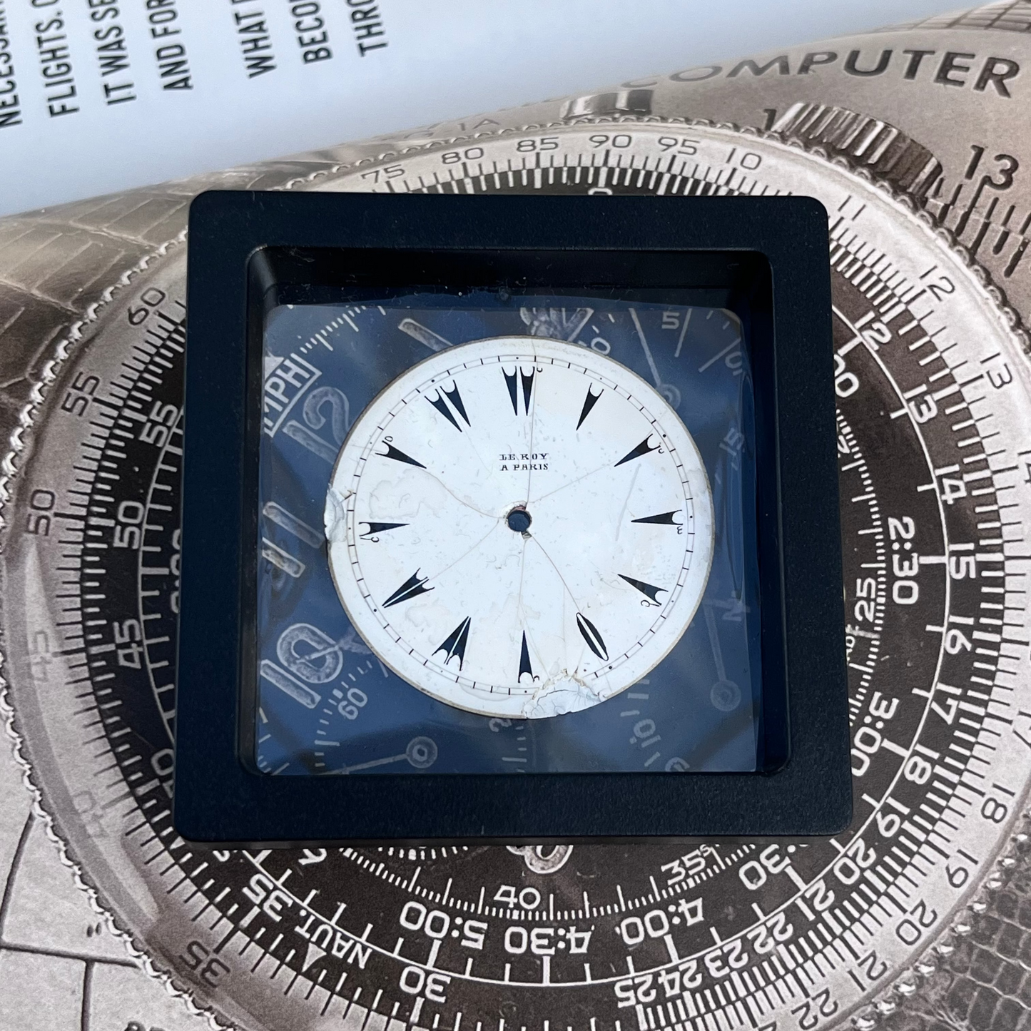 LE ROY A PARIS ANTIQUE ENAMEL POCKET WATCH DIAL FRENCH LATE 19TH CENTURY PRE-LOVED COLLECTOR’S DIAL