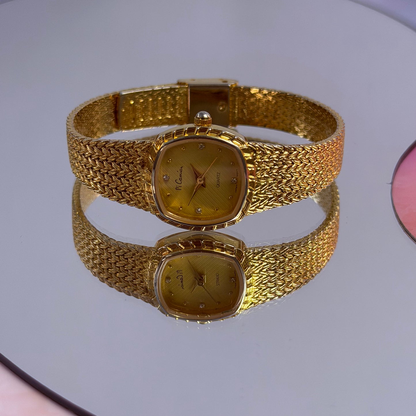 PI CAMIAN JAPAN QUARTZ GOLD-TONE PRE-LOVED WATCH