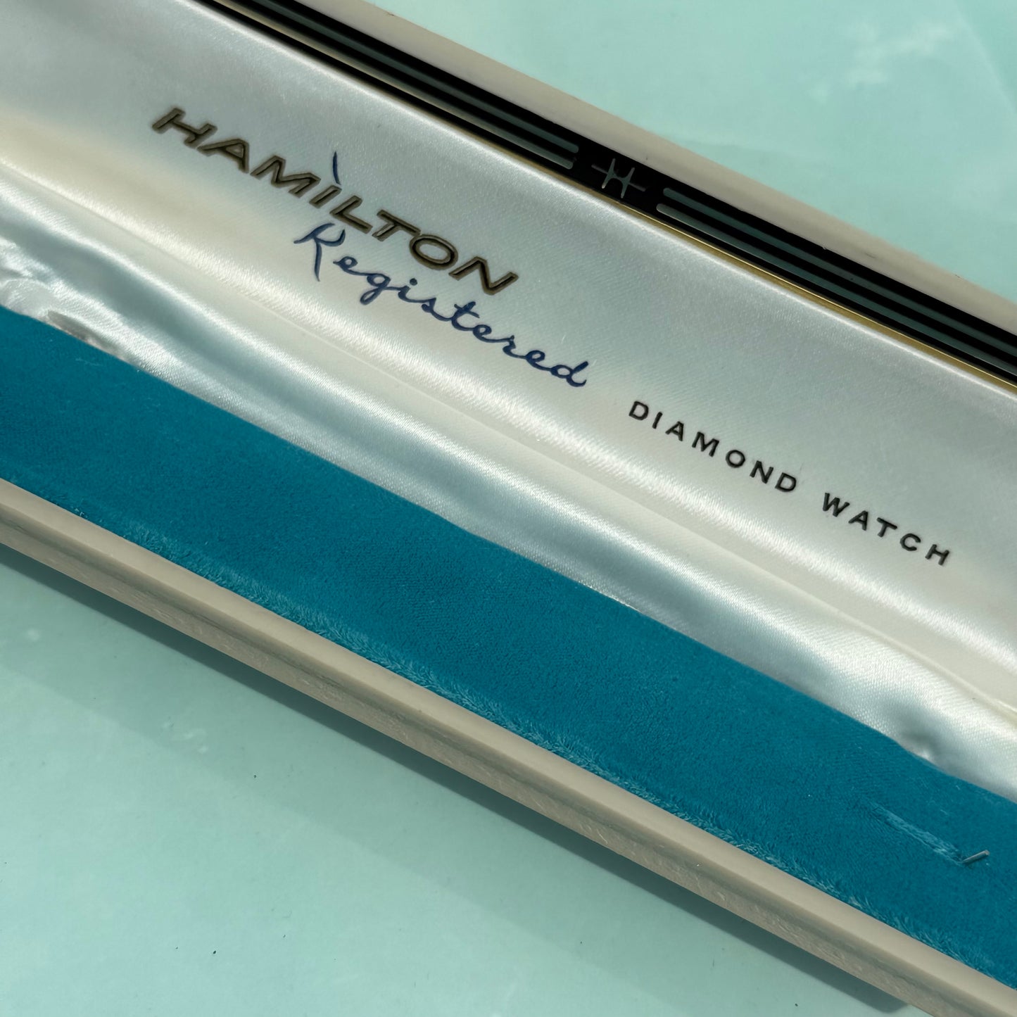 HAMILTON REGISTERED DIAMOND WATCH PRESENTATION BOX