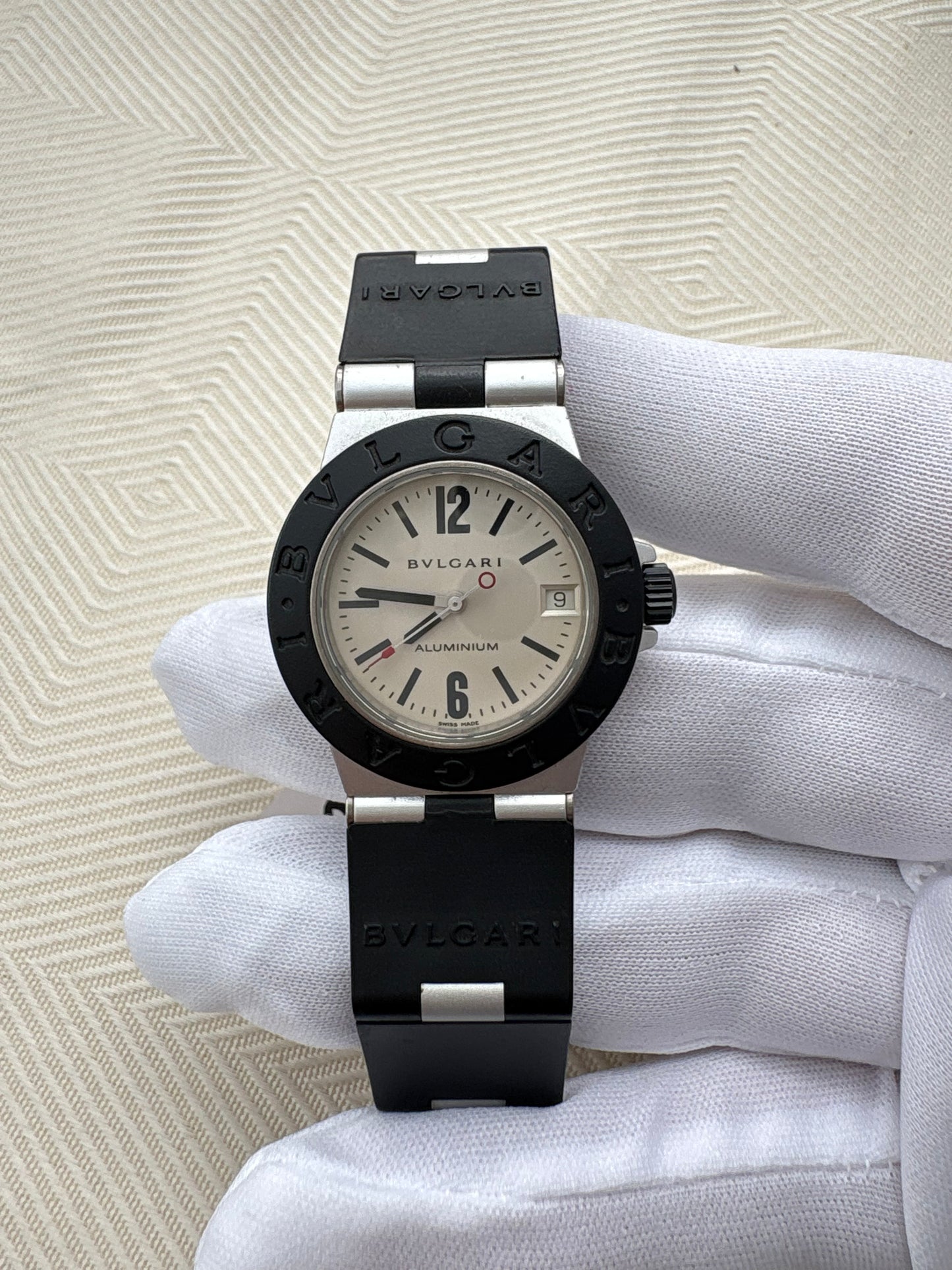 BVLGARI BULGARI ALUMINIUM UNISEX NEOVINTAGE 1990s SWISS QUARTZ PREOWNED WATCH