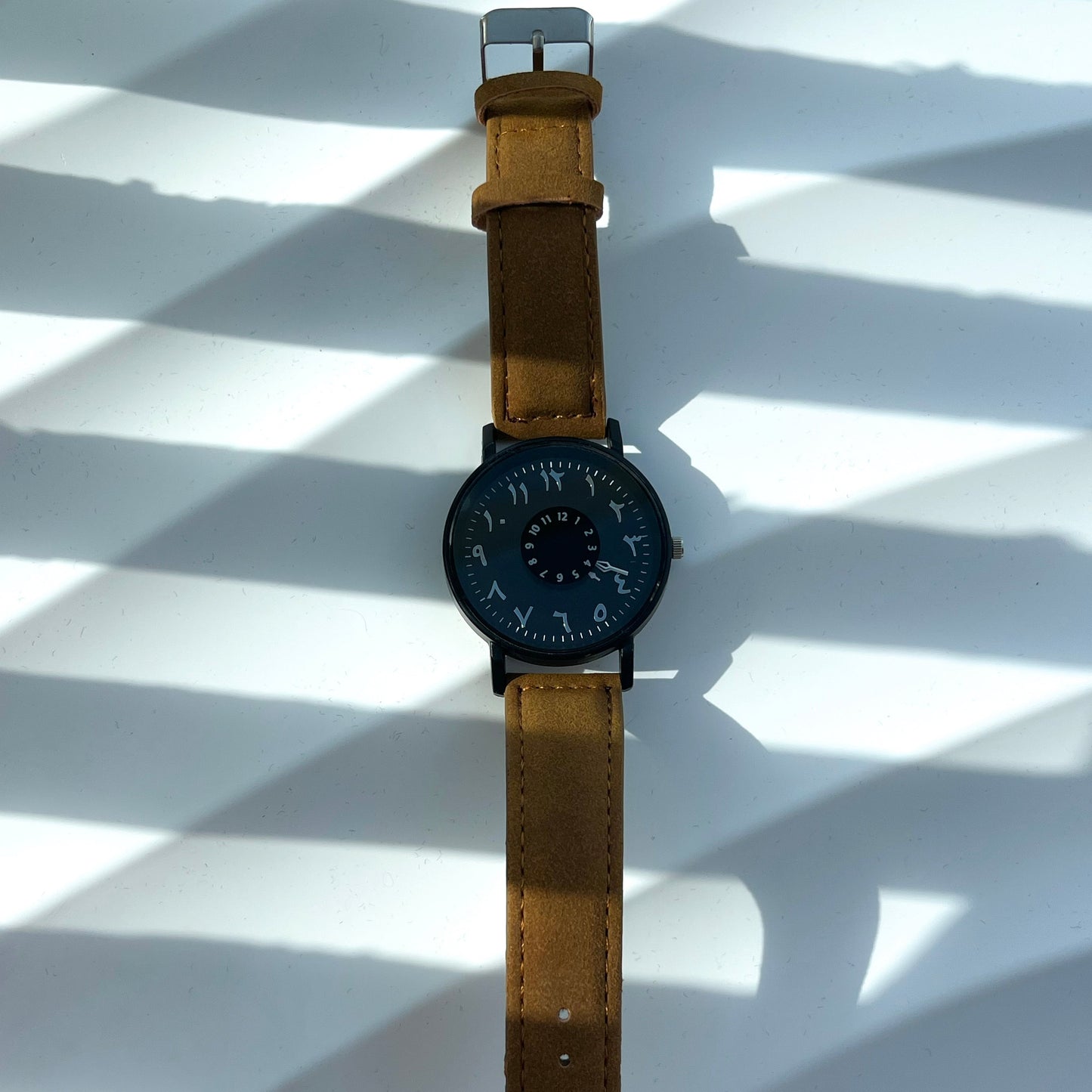 MINIMALIST BLACK STEEL QUARTZ ARABIC NUMERALS BRAND NEW FASHION WATCH