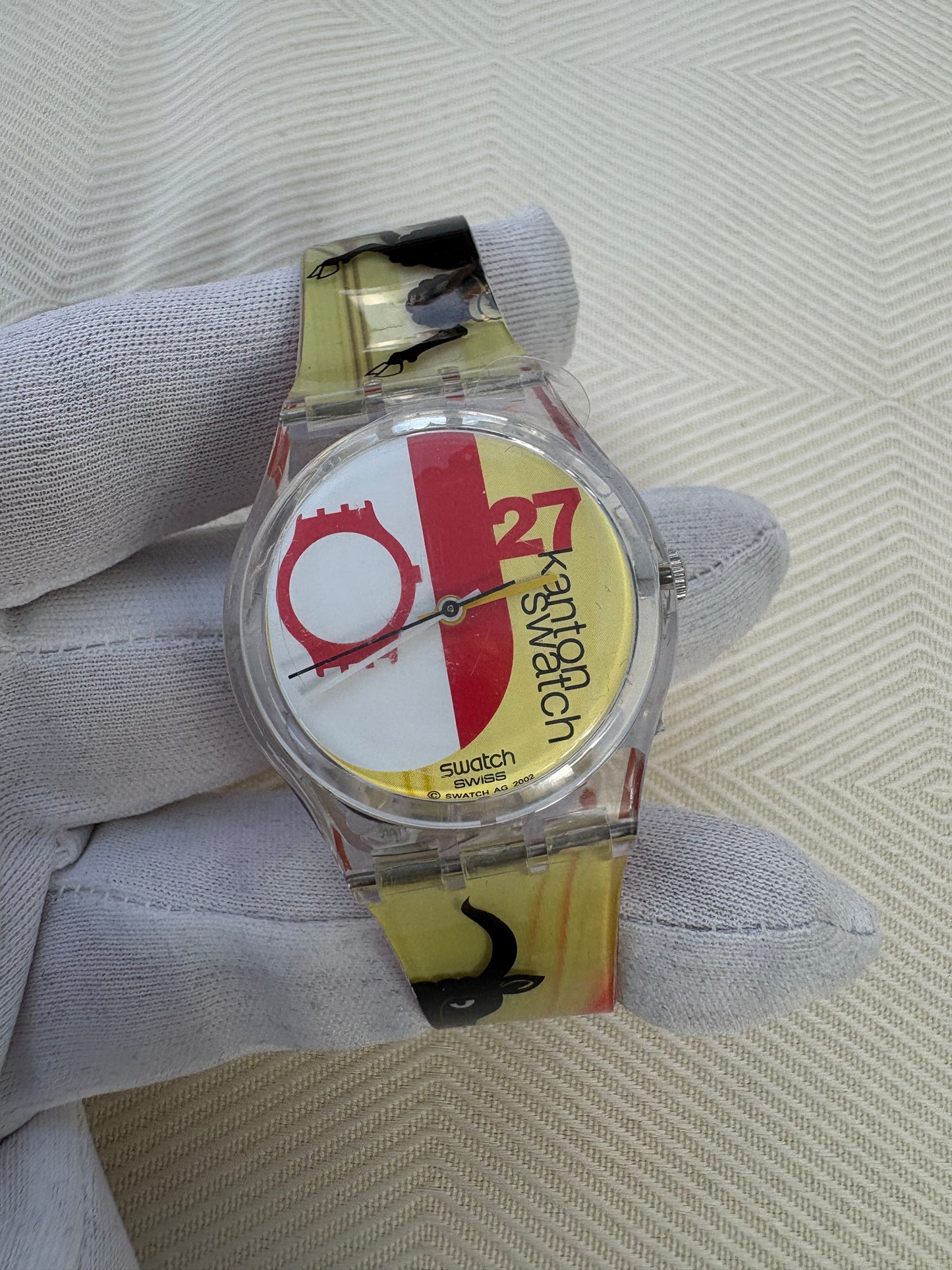 SWATCH CANTON FULL SET NEVER USED UNISEX QUARTZ SWISS PREOWNED WATCH