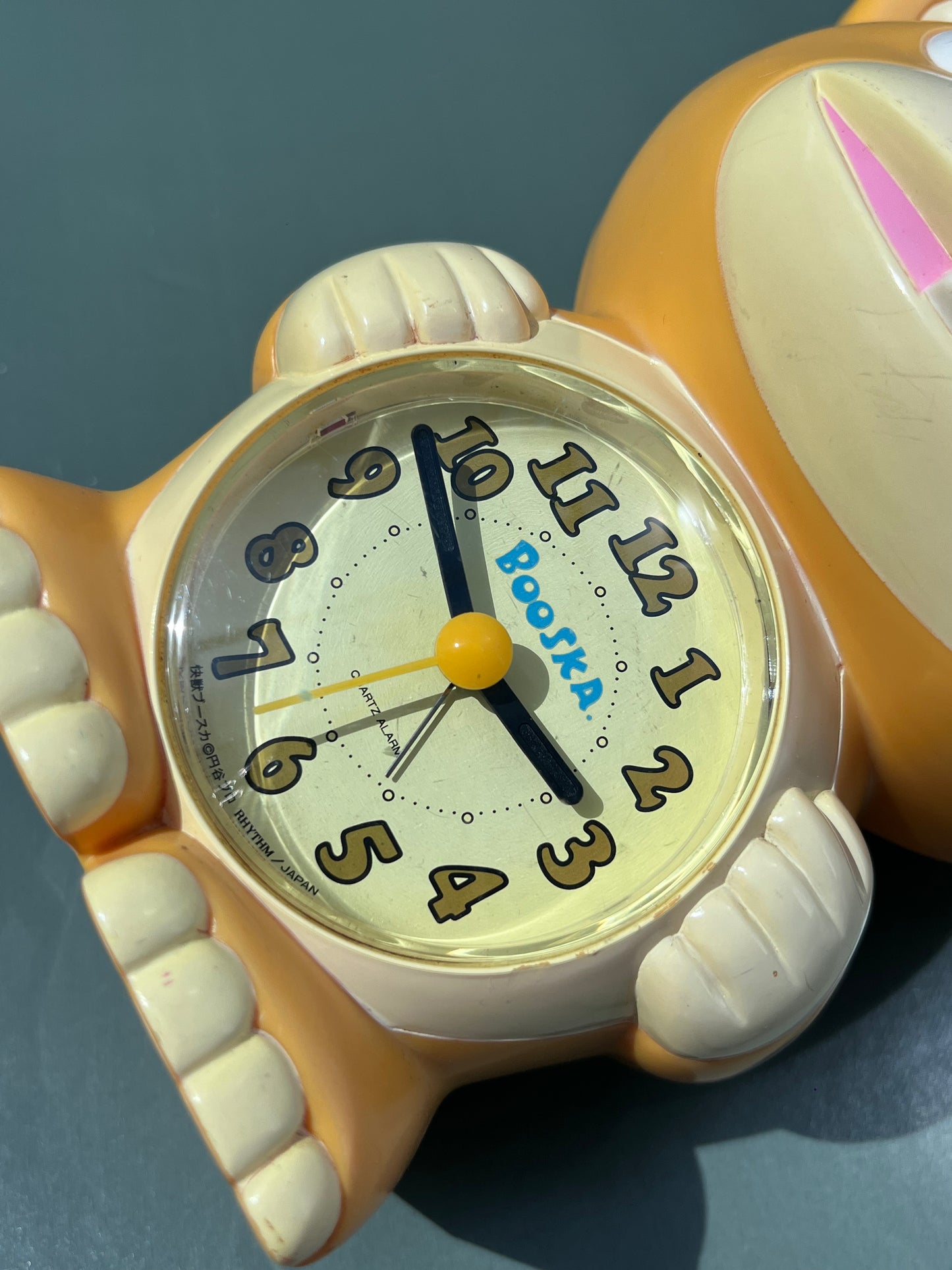 RHYTHM BOOSKA GIRAFFE ALARM CLOCK QUARTZ JAPAN PRELOVED TALKING CHARACTER CLOCK