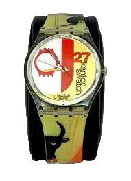 27 EME SPECIAL EDITION SWATCH CANTONE SWISS QUARTZ