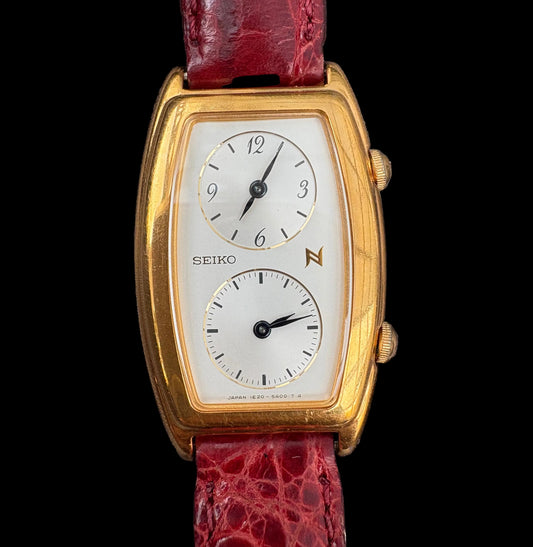 SEIKO DUAL TIME QUARTZ LADY PREOWNED WATCH JAPAN