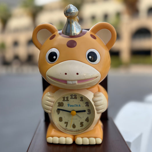 BOOSKA ALARM CLOCK VINTAGE PREOWNED QUARTZ RUSSIAN