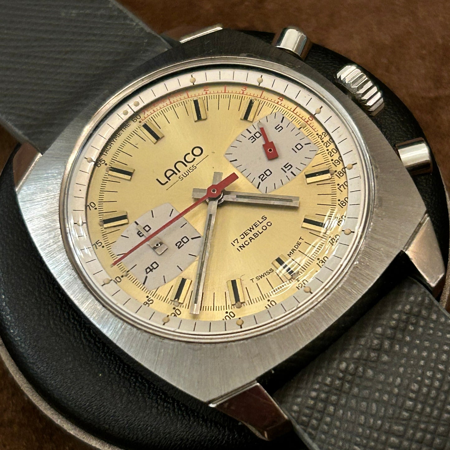 LANCO MANUAL WINDING CHRONOGRAPH VALJOUX 7733 SWISS