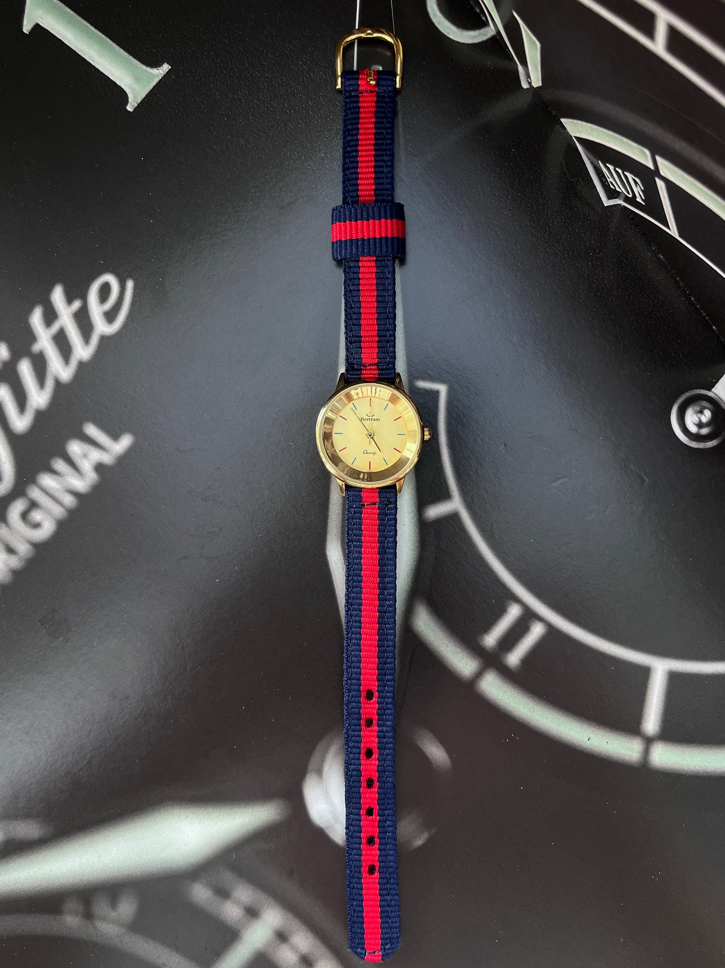 BERTRAM GOLD PLATED QUARTZ PRELOVED WATCH