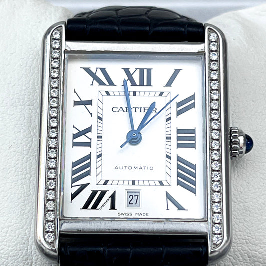 CARTIER TANK XL AUTOMATIC PREOWNED SWISS WATCH