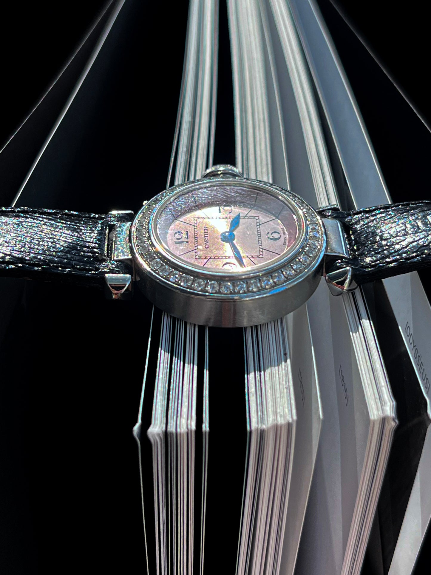 CARTIER PASHA DE CARTIER DIAMOND BEZEL PINK DIAL SWISS MADE QUARTZ PRELOVED WATCH