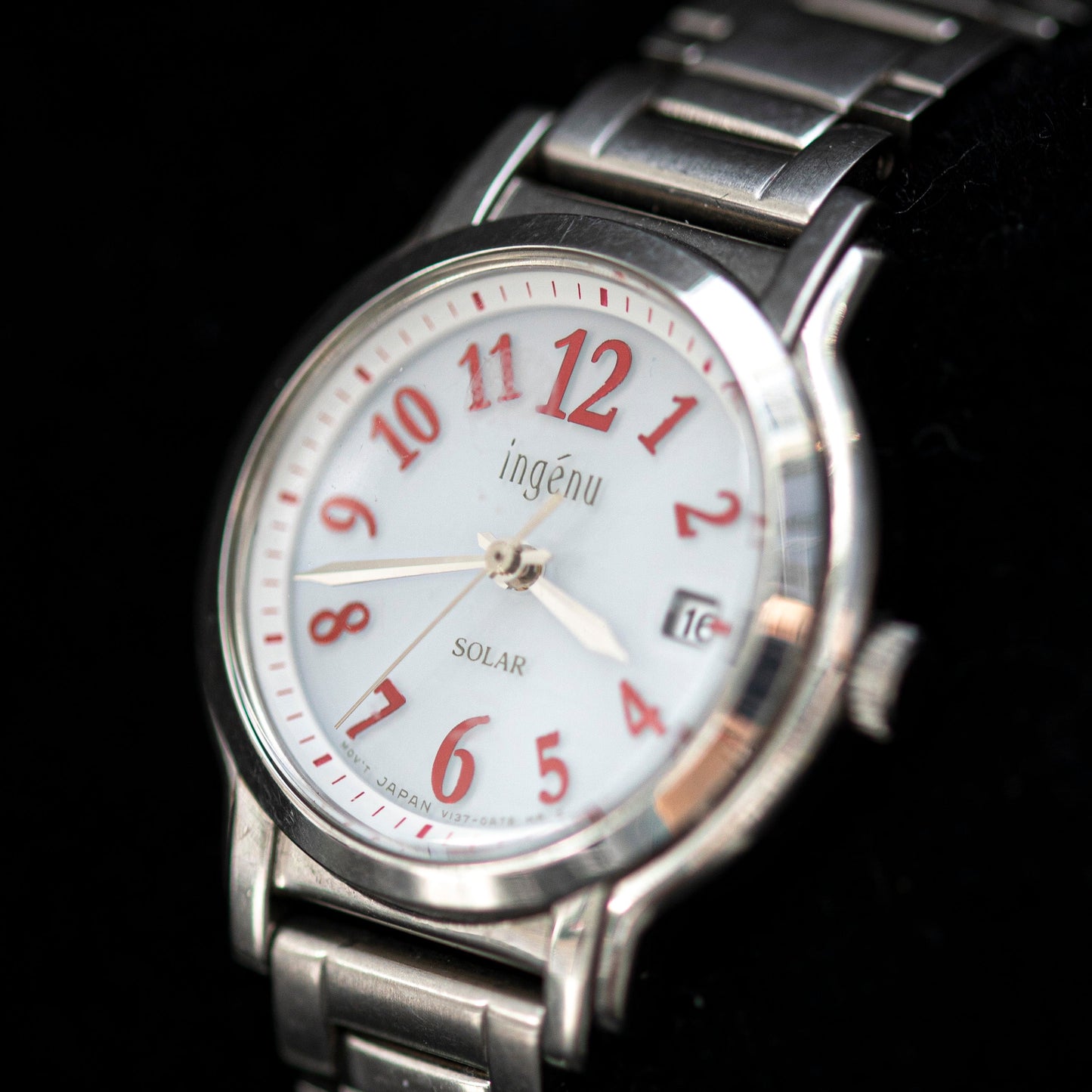 INGENU SOLAR STEEL JAPAN QUARTZ PRELOVED WATCH