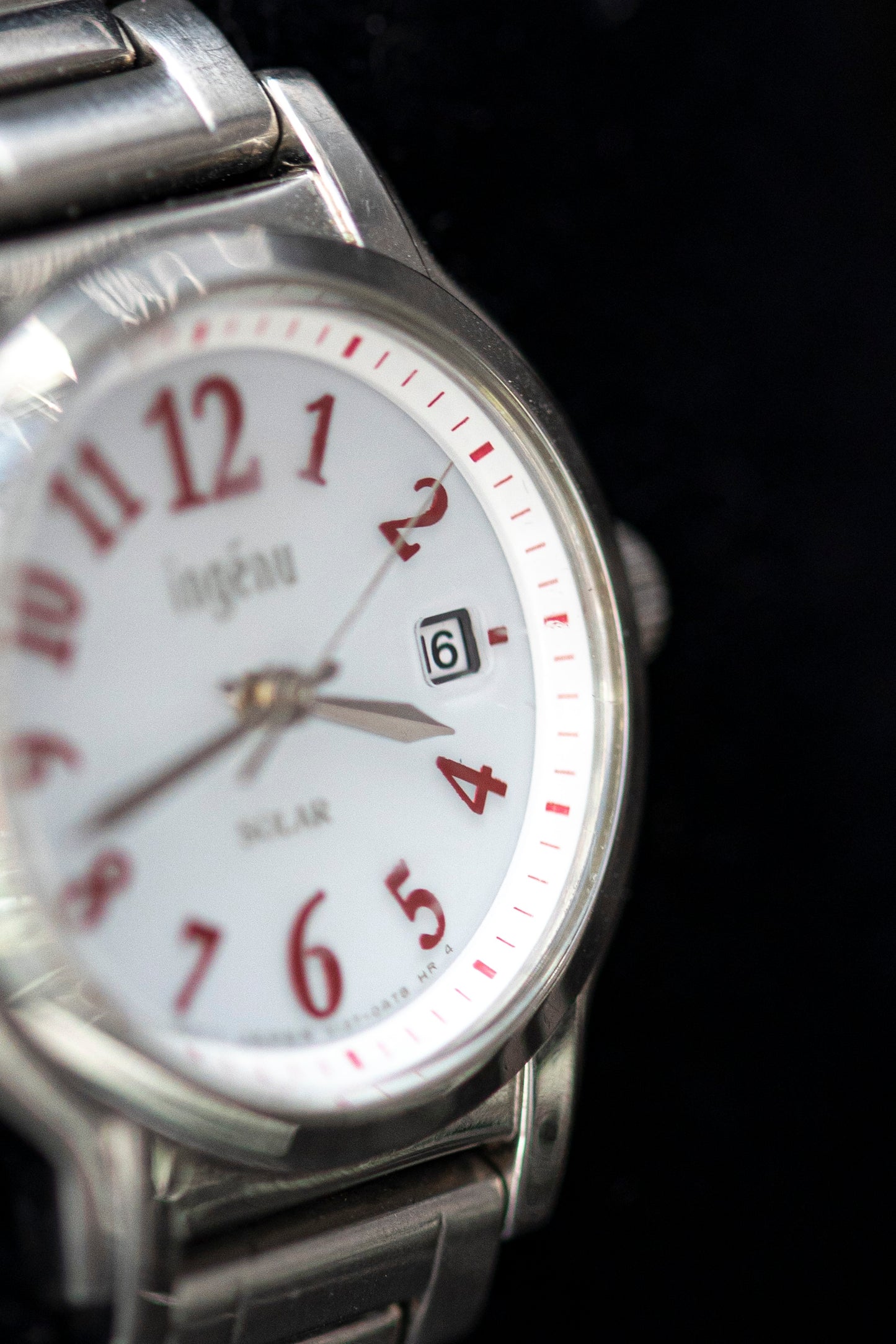 INGENU SOLAR STEEL JAPAN QUARTZ PRELOVED WATCH