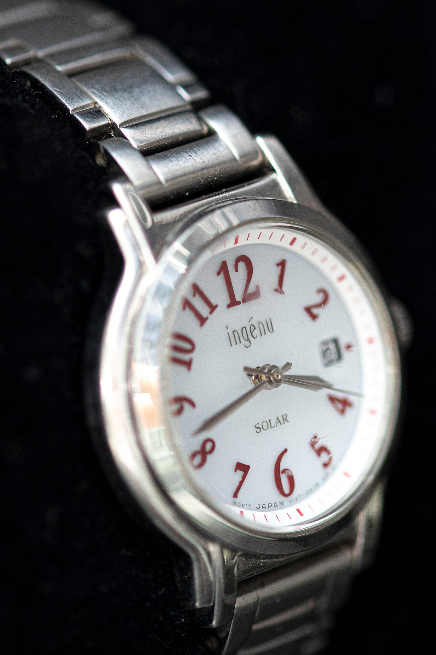 INGENU SOLAR STEEL JAPAN QUARTZ PRELOVED WATCH