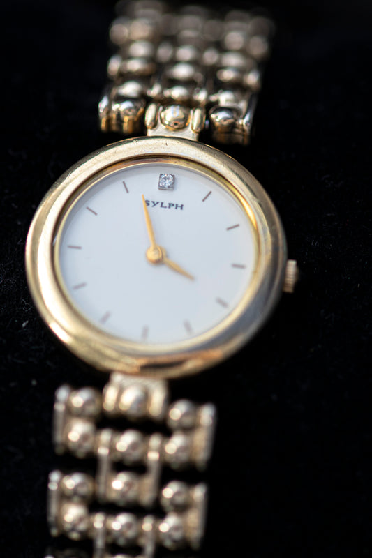SYLPH GOLD PLATED JAPAN QUARTZ PRELOVED WATCH