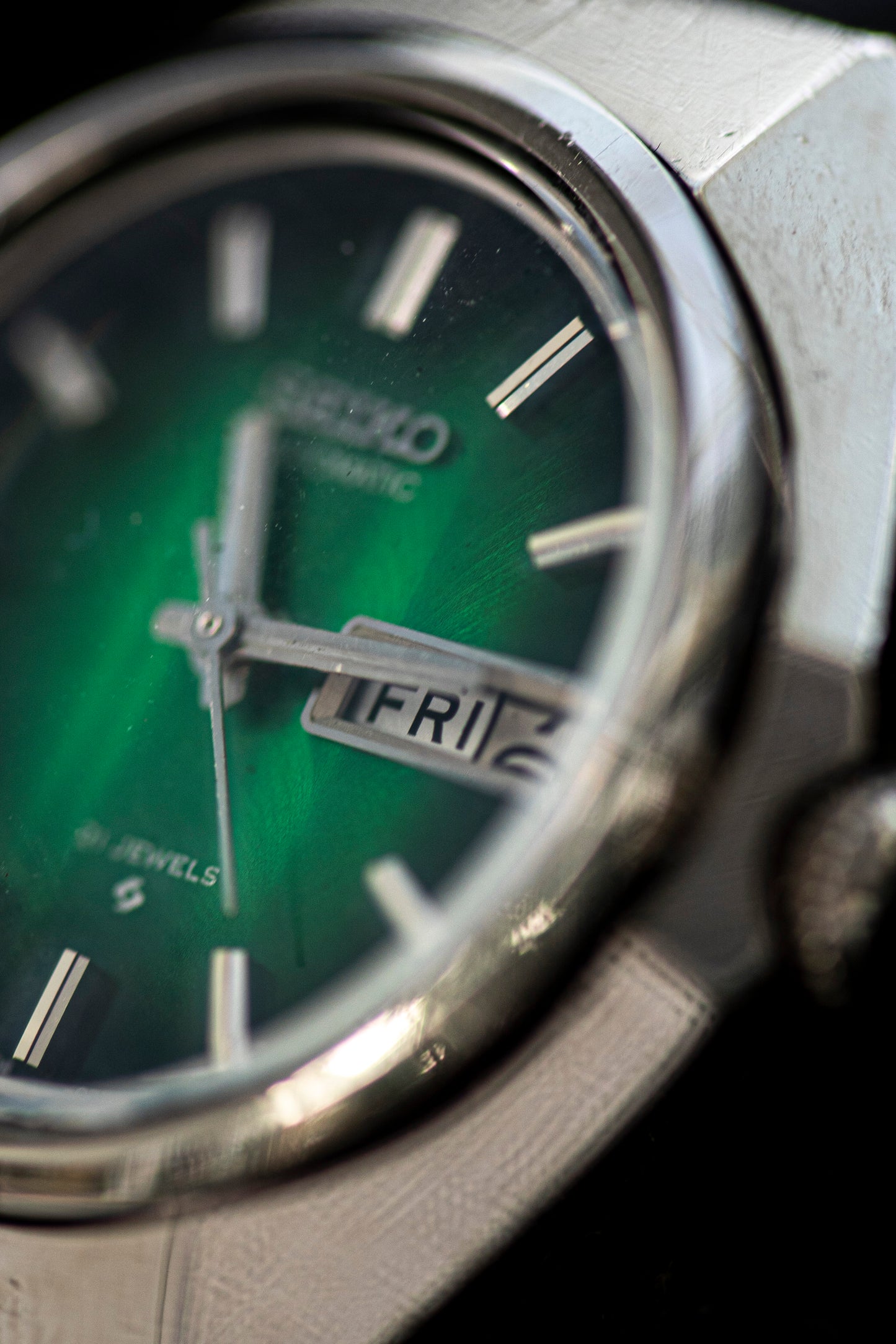 SEIKO GREEN DIAL AUTOMATIC JAPAN PRELOVED WATCH
