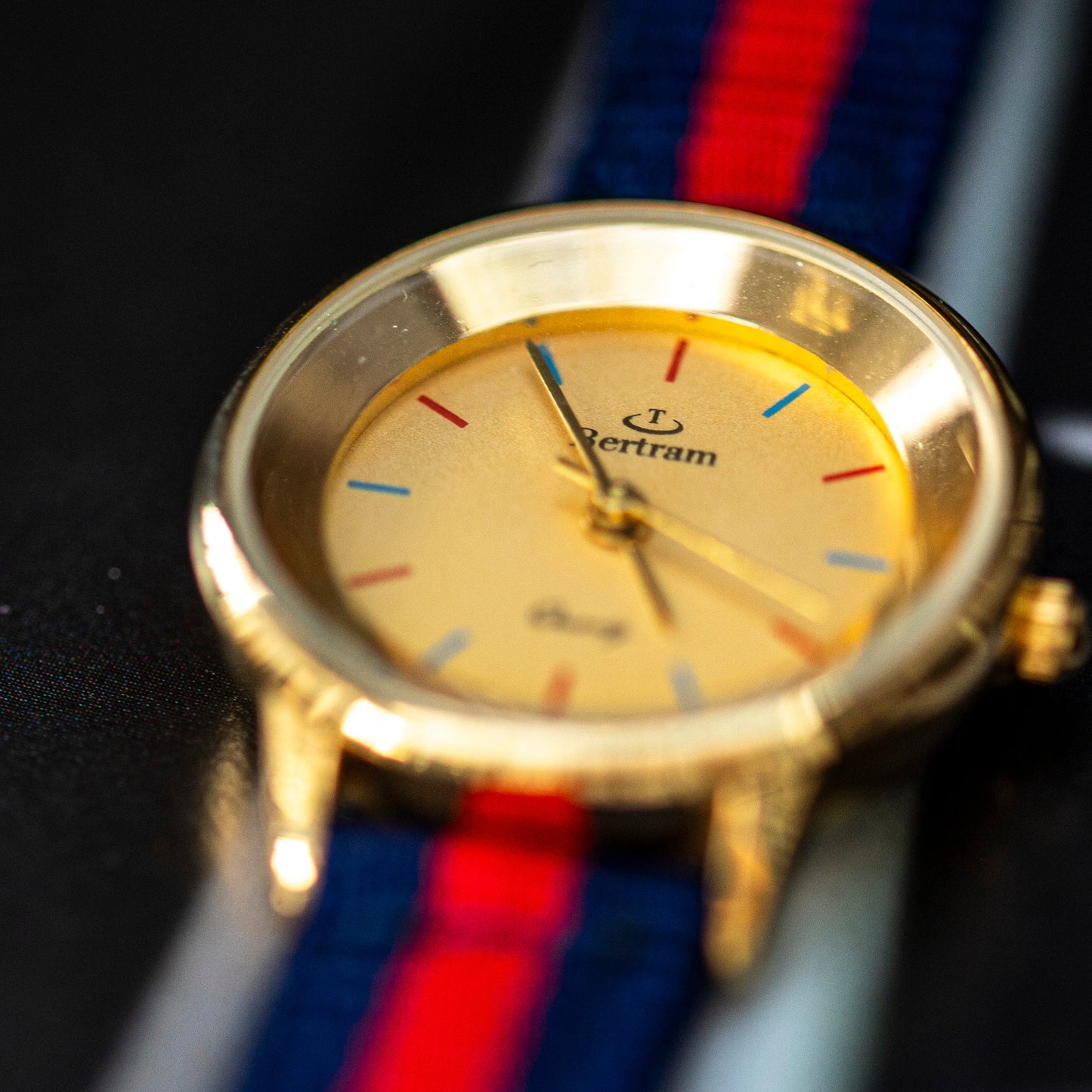BERTRAM GOLD PLATED QUARTZ PRELOVED WATCH