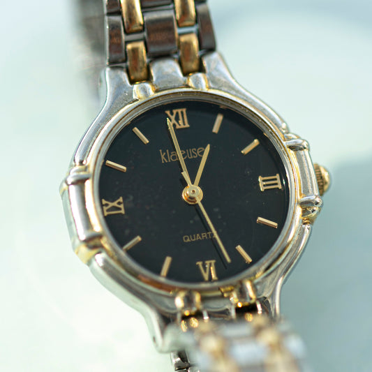 KLAEUSE TWO-TONE STEEL QUARTZ JAPAN PRELOVED WATCH