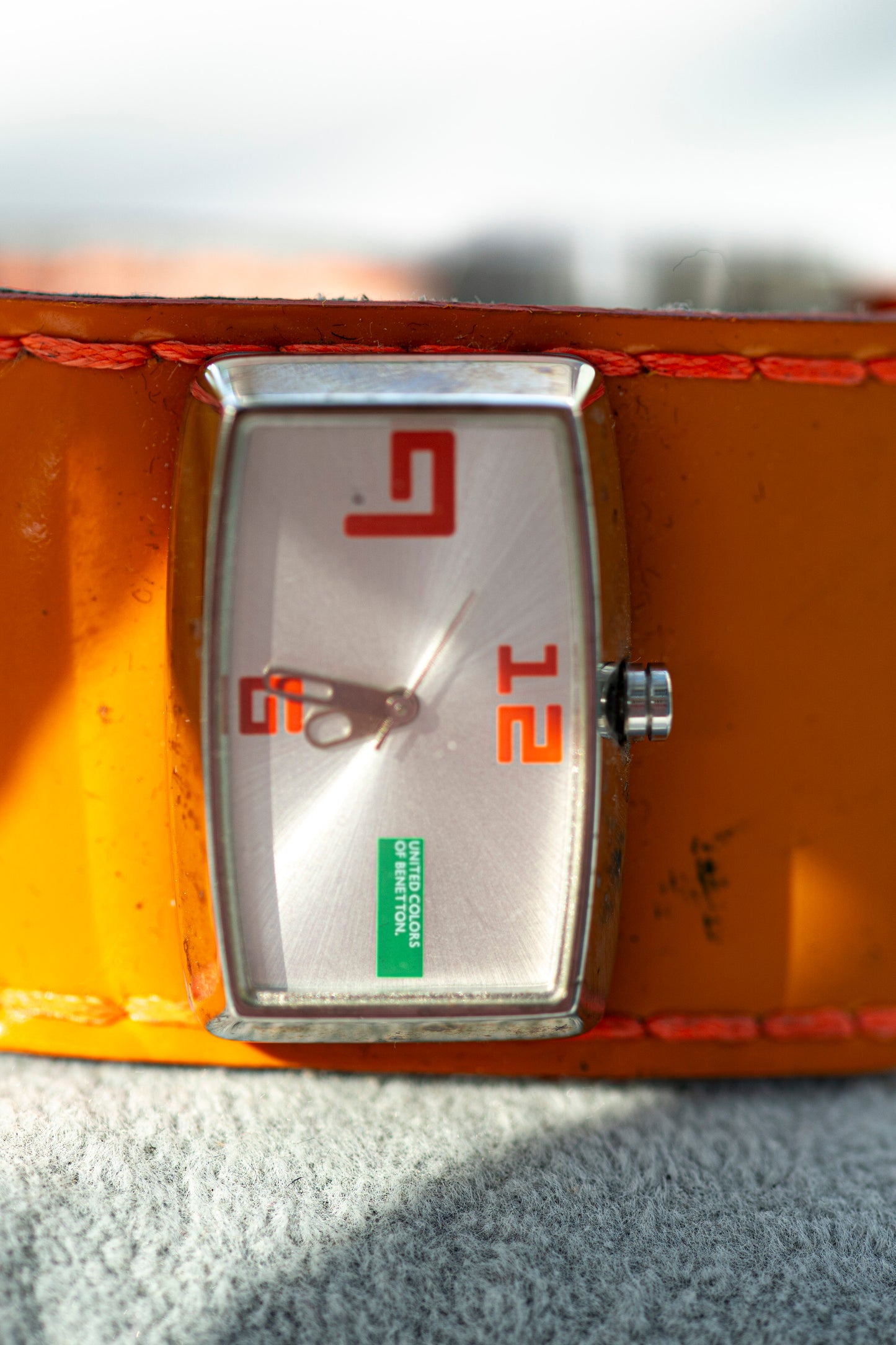 BENETTON STEEL QUARTZ ITALIAN DESIGN PRELOVED WATCH