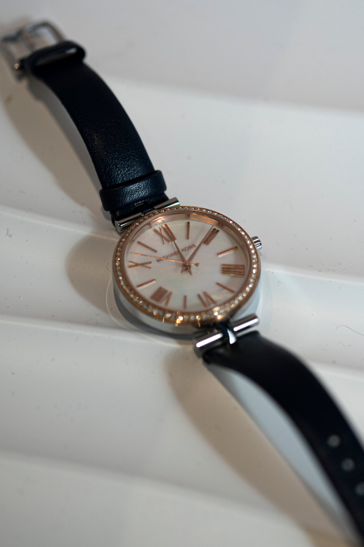 MICHAEL KORS ROSE GOLD STEEL QUARTZ PRELOVED WATCH JAPAN