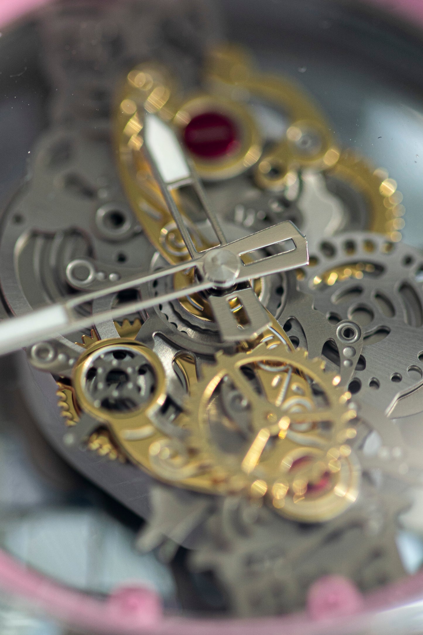 SKELETON STEEL MANUAL FASHION WATCH QUARTZ CHINESE