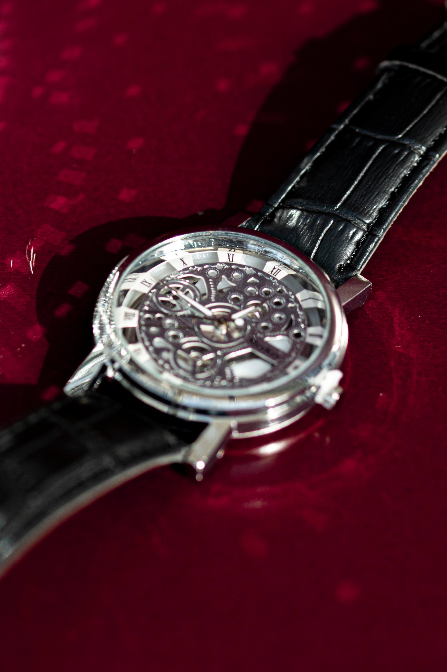 MEY KEY SKELETON STYLE STEEL QUARTZ FASHION WATCH CHINESE