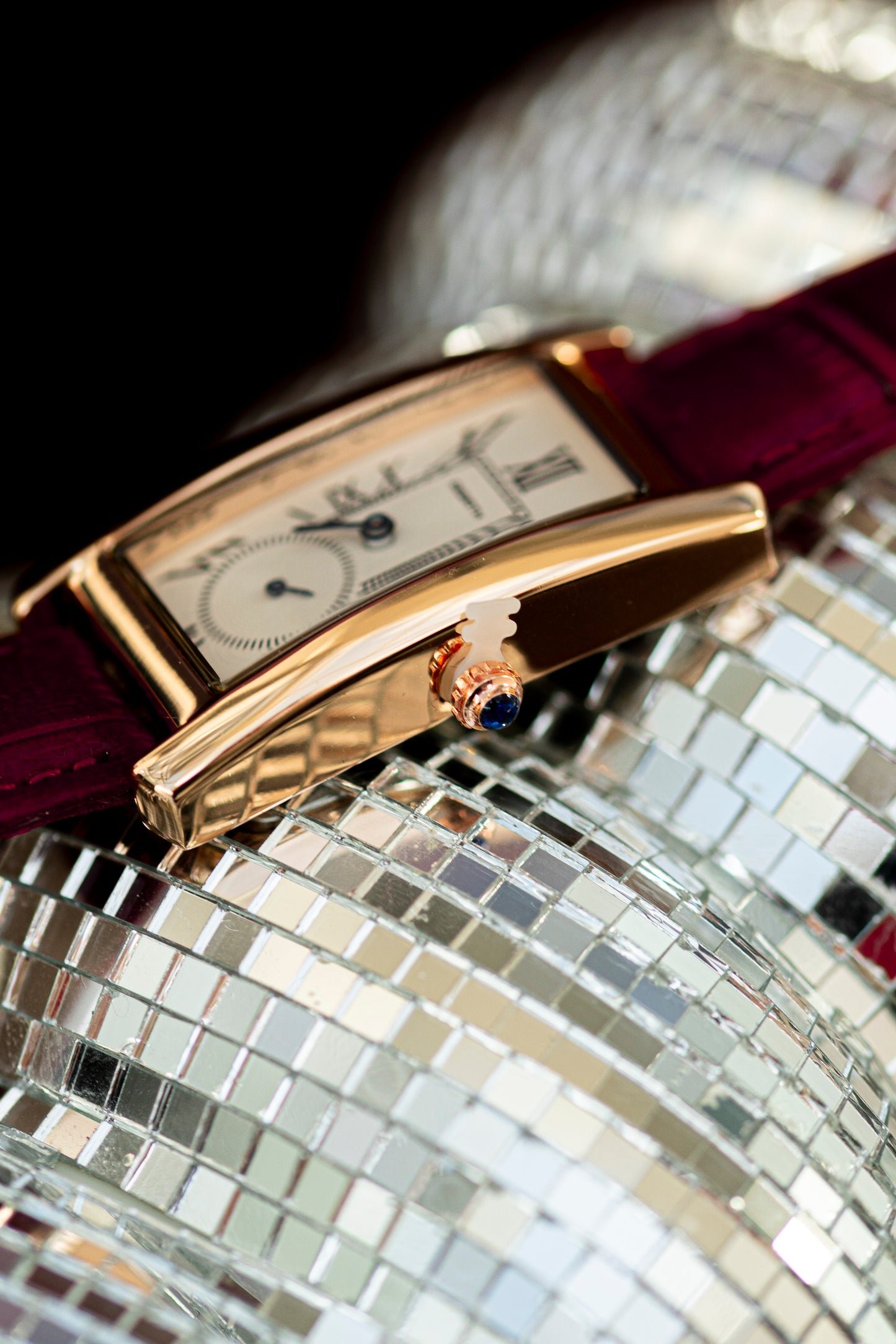 REBIRTH GOLD PLATED QUARTZ FASHION WATCH
