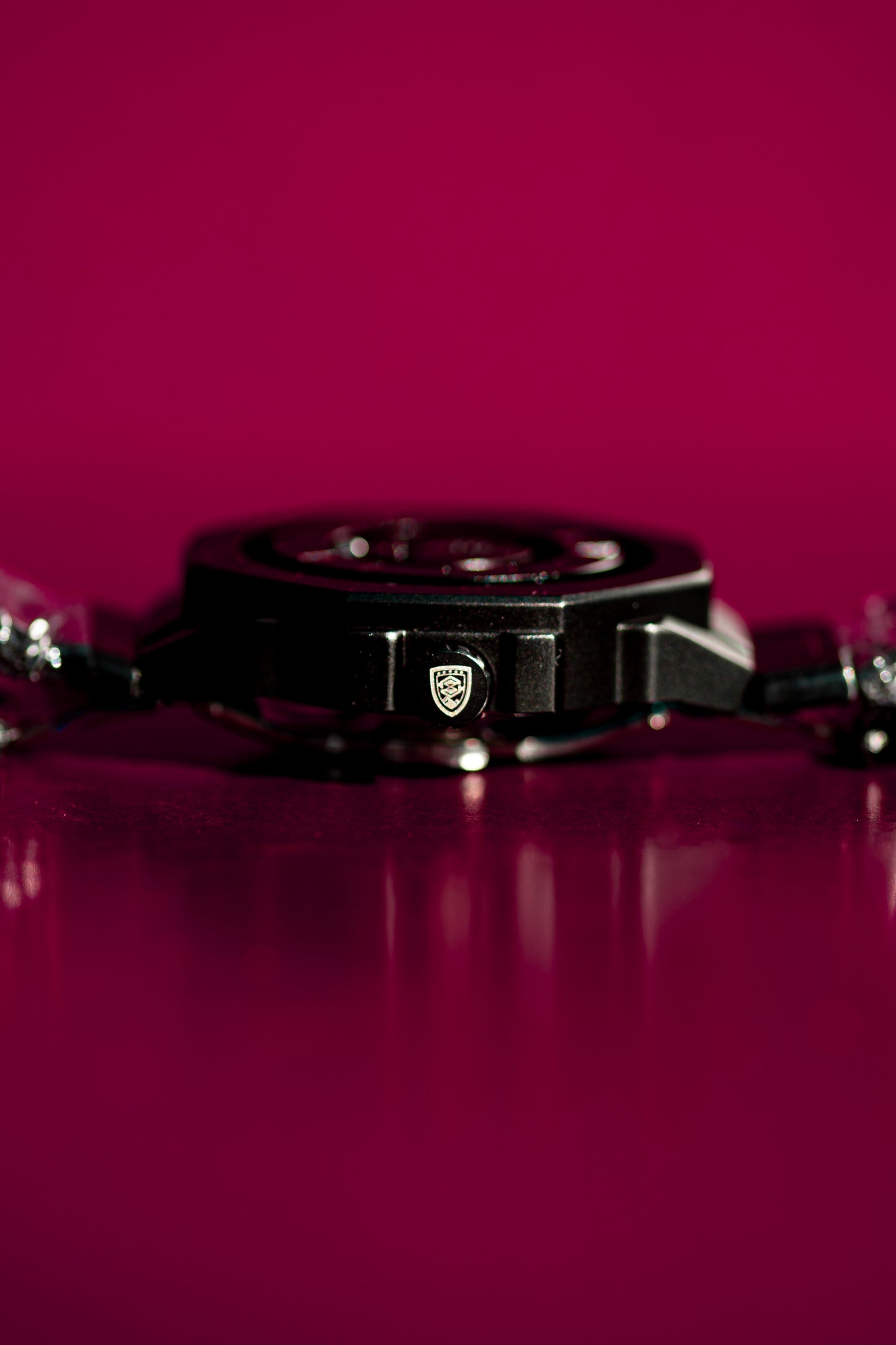 PORSHEN BLACK STEEL QUARTZ JAPAN FASHION WATCH