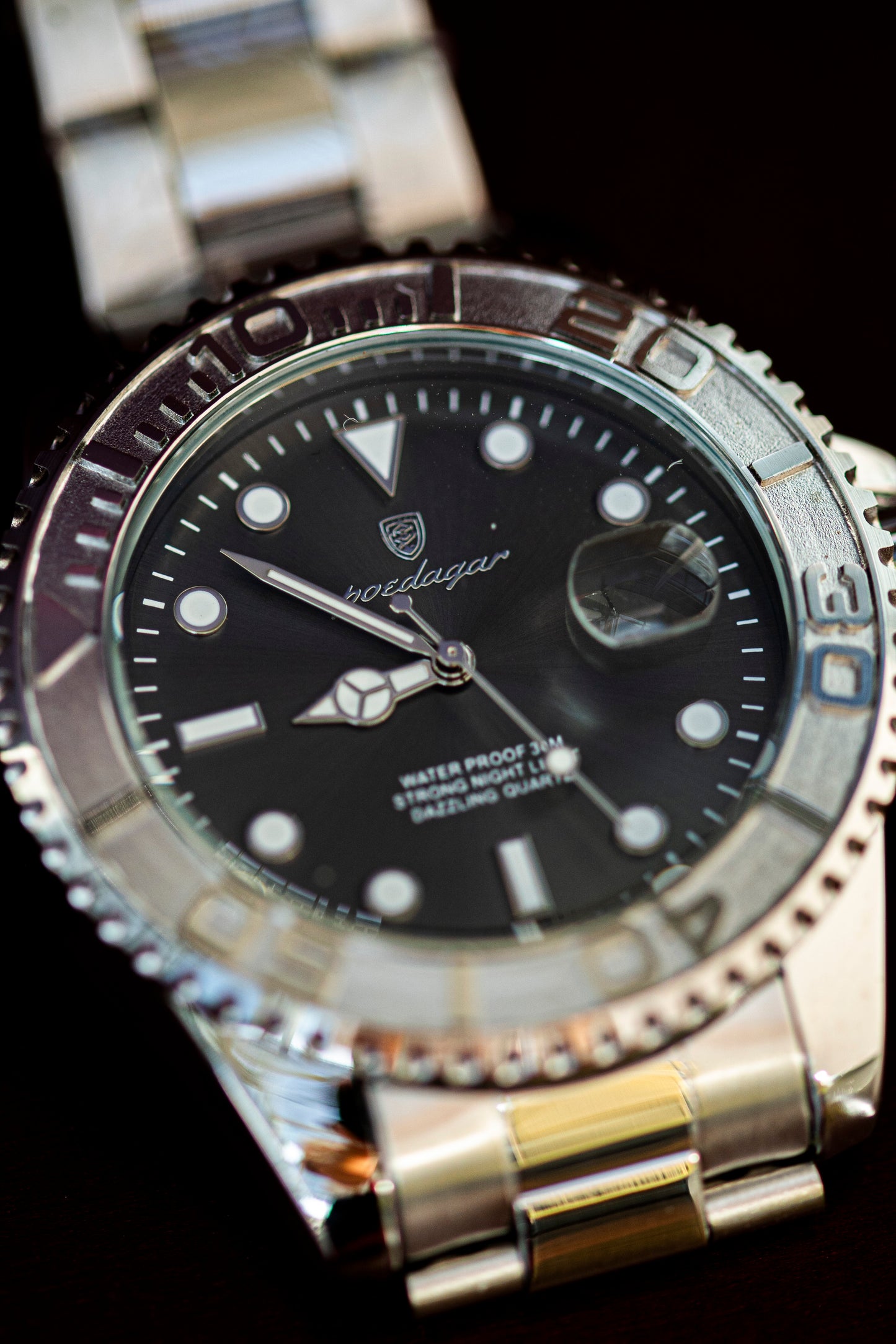 POEDAGAR STEEL QUARTZ FASHION WATCH
