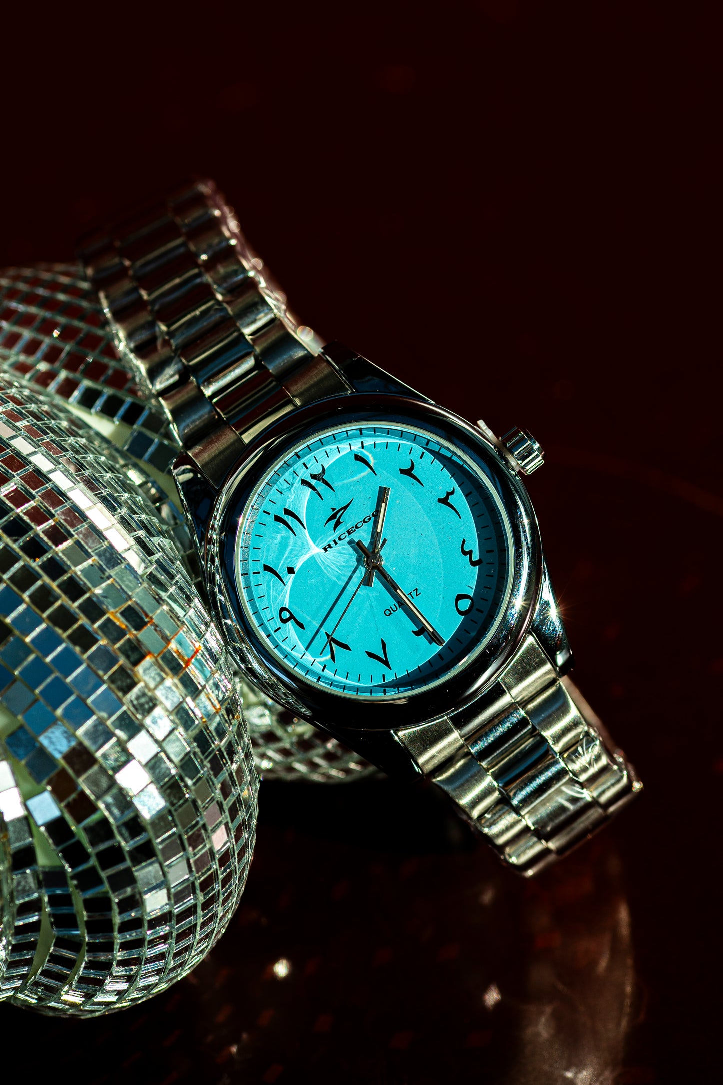 RICECGO STEEL QUARTZ JAPAN FASHION WATCH
