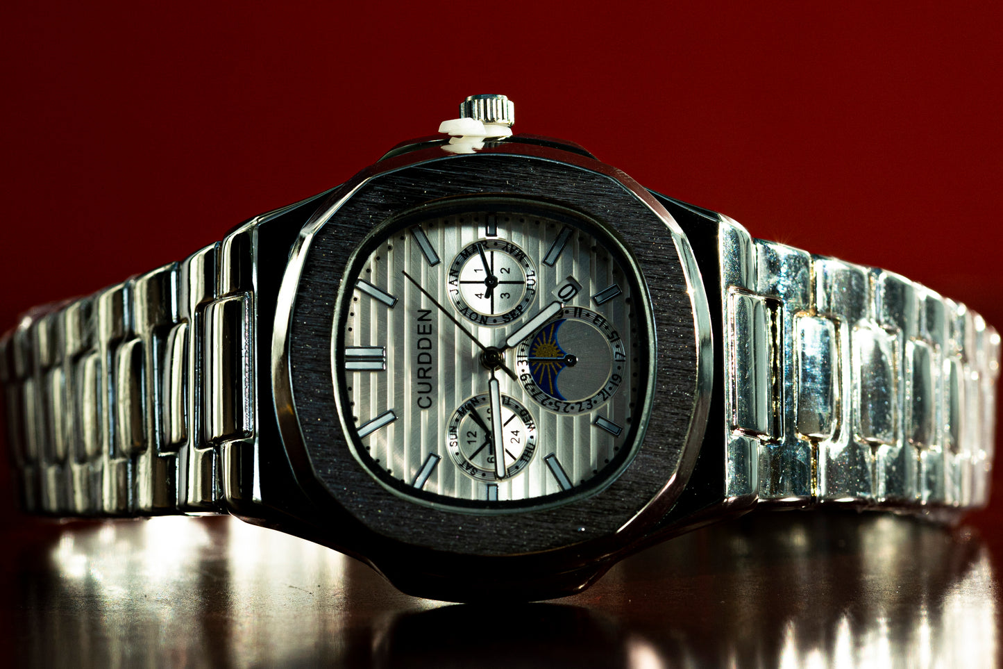 CURDDEN STEEL QUARTZ FASHION WATCH