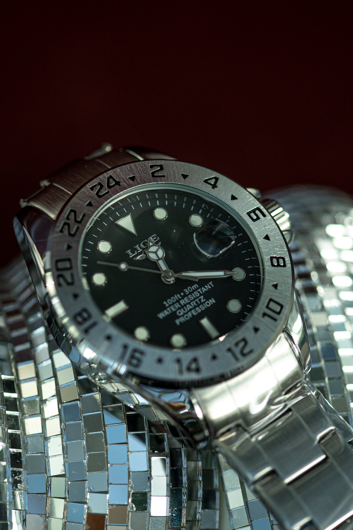 LIGE STEEL QUARTZ FASHION WATCH