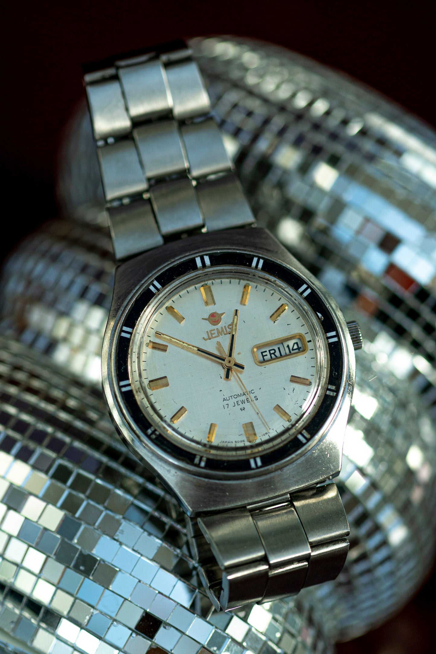 JEMIS AUTOMATIC STEEL JAPAN FASHION WATCH