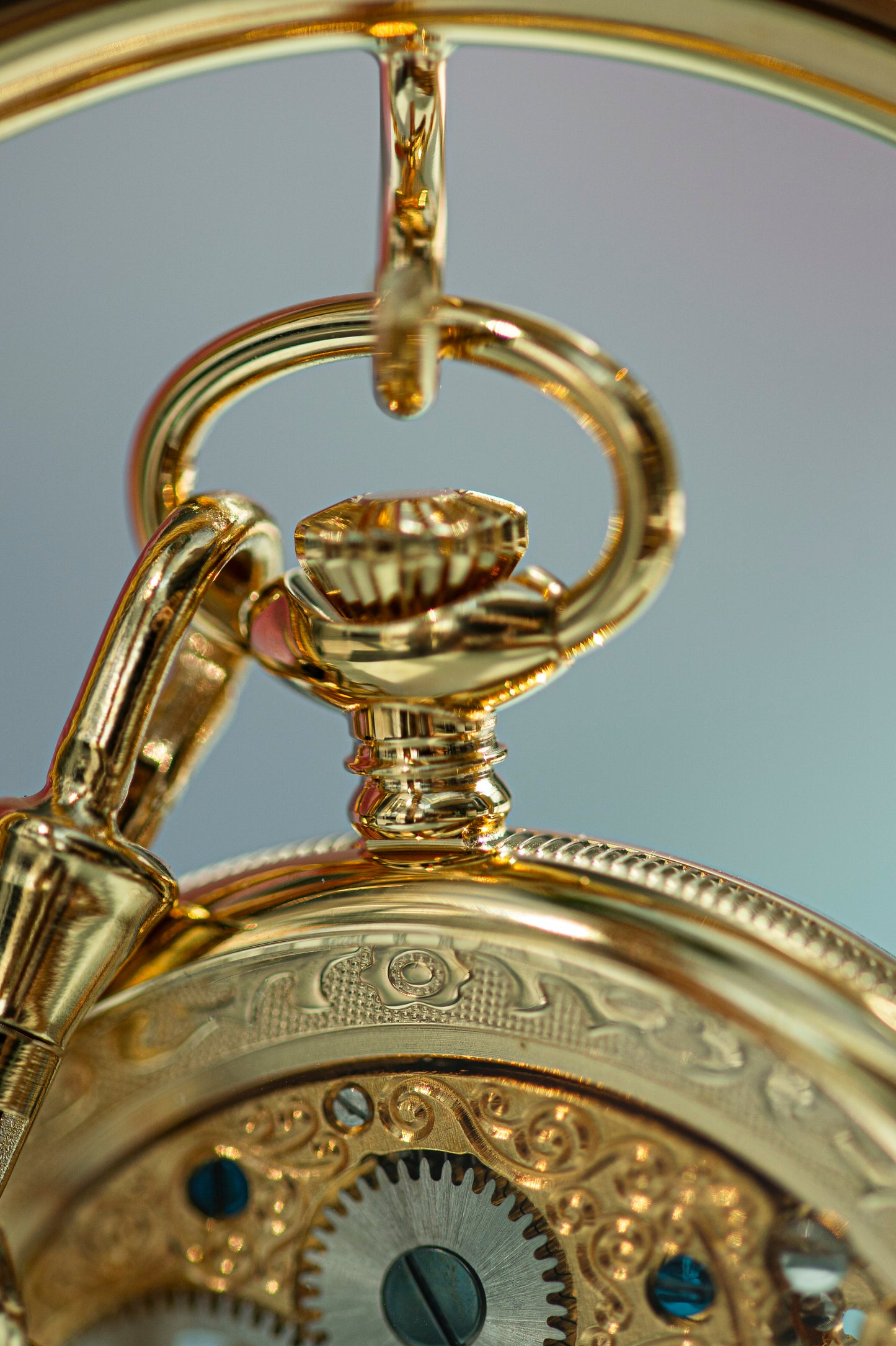MONTREUX SKELETON GOLD PLATED MANUAL SWISS PRELOVED POCKET WATCH