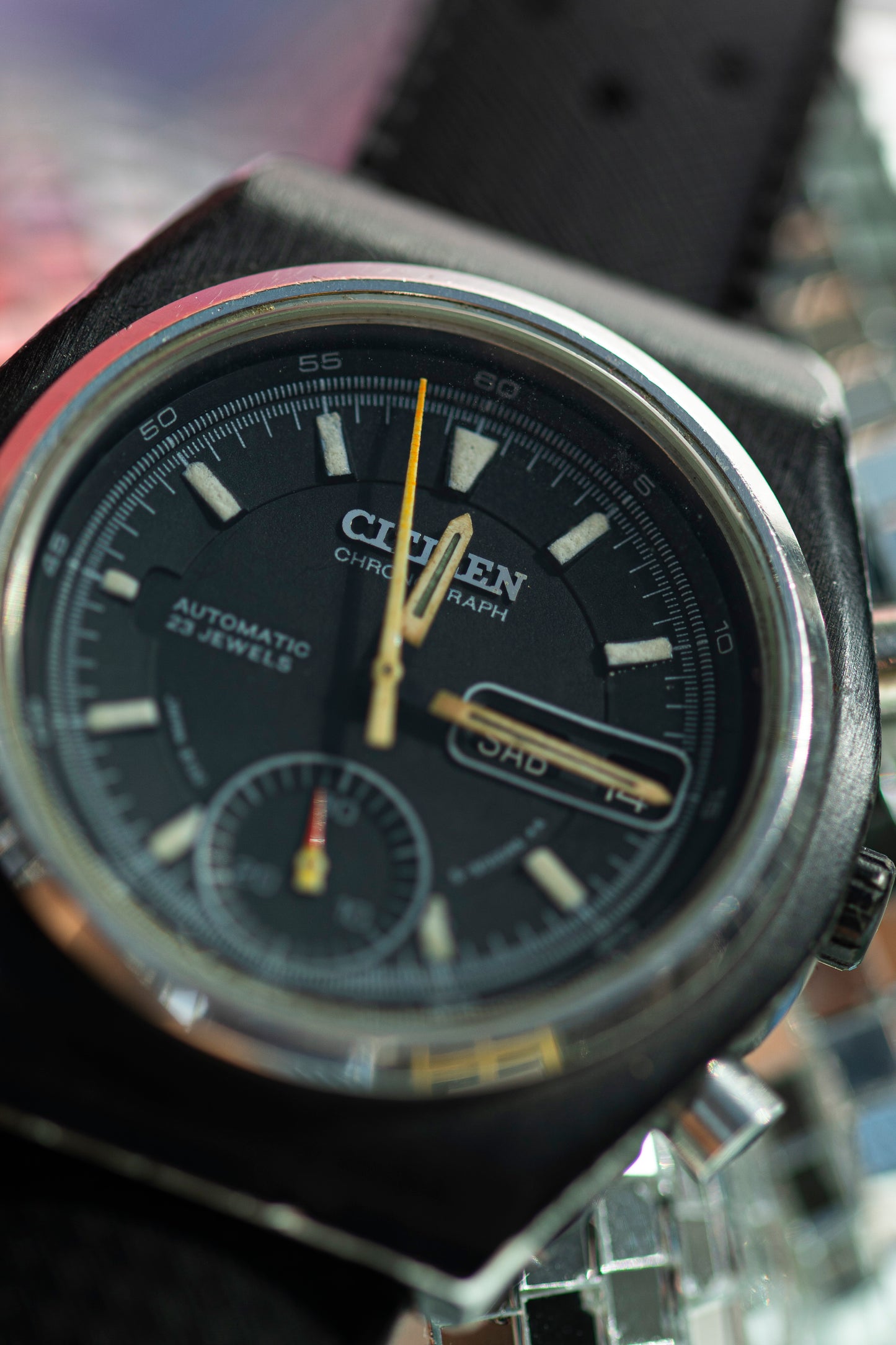 CITIZEN FLYBACK CHRONOGRAPH AUTOMATIC JAPAN PRELOVED WATCH