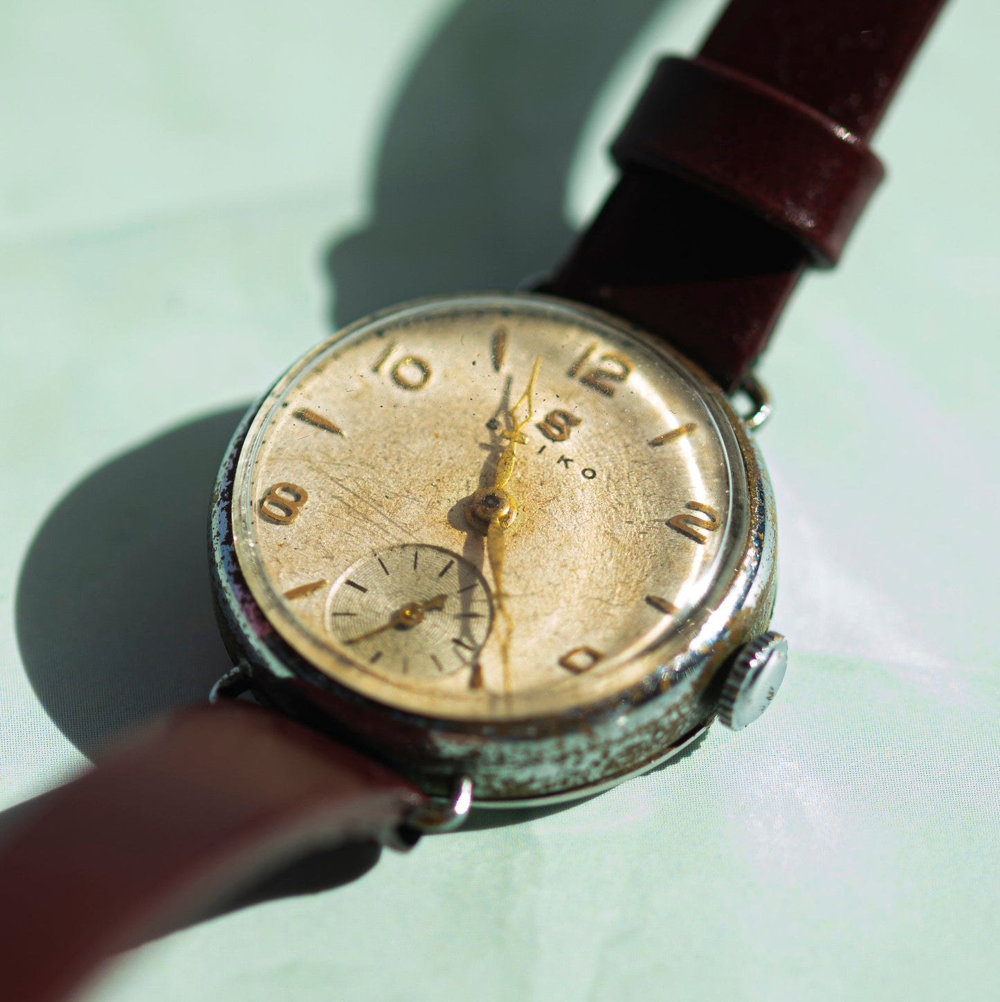 SEIKO SEIKOSHA SMALL SECONDS VINTAGE 1950S MANUAL WINDING PREOWNED JAPAN WATCH