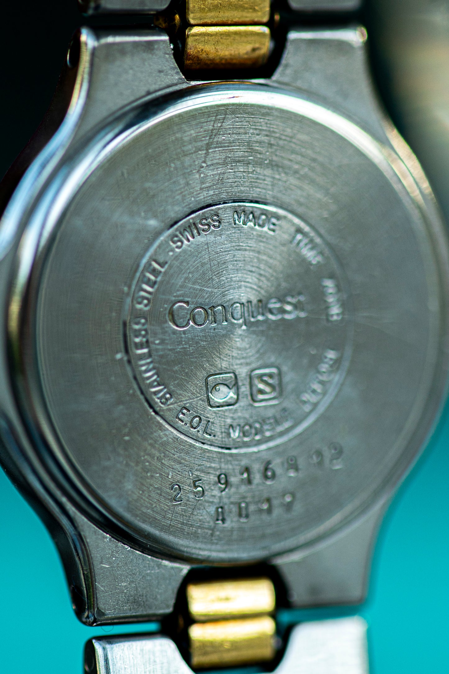 LONGINES CONQUEST TWO-TONE QUARTZ SWISS PRELOVED WATCH