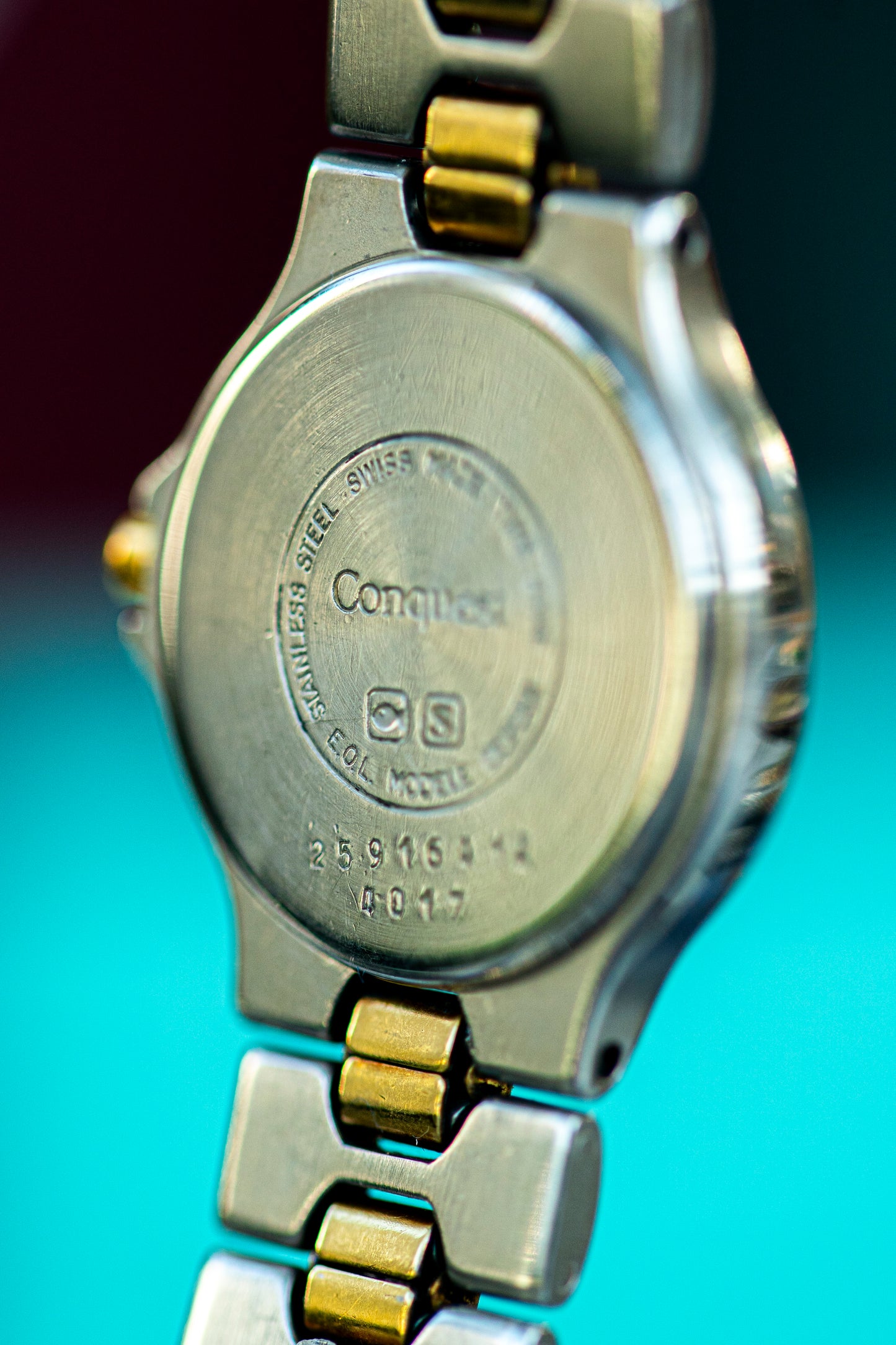 LONGINES CONQUEST TWO-TONE QUARTZ SWISS PRELOVED WATCH